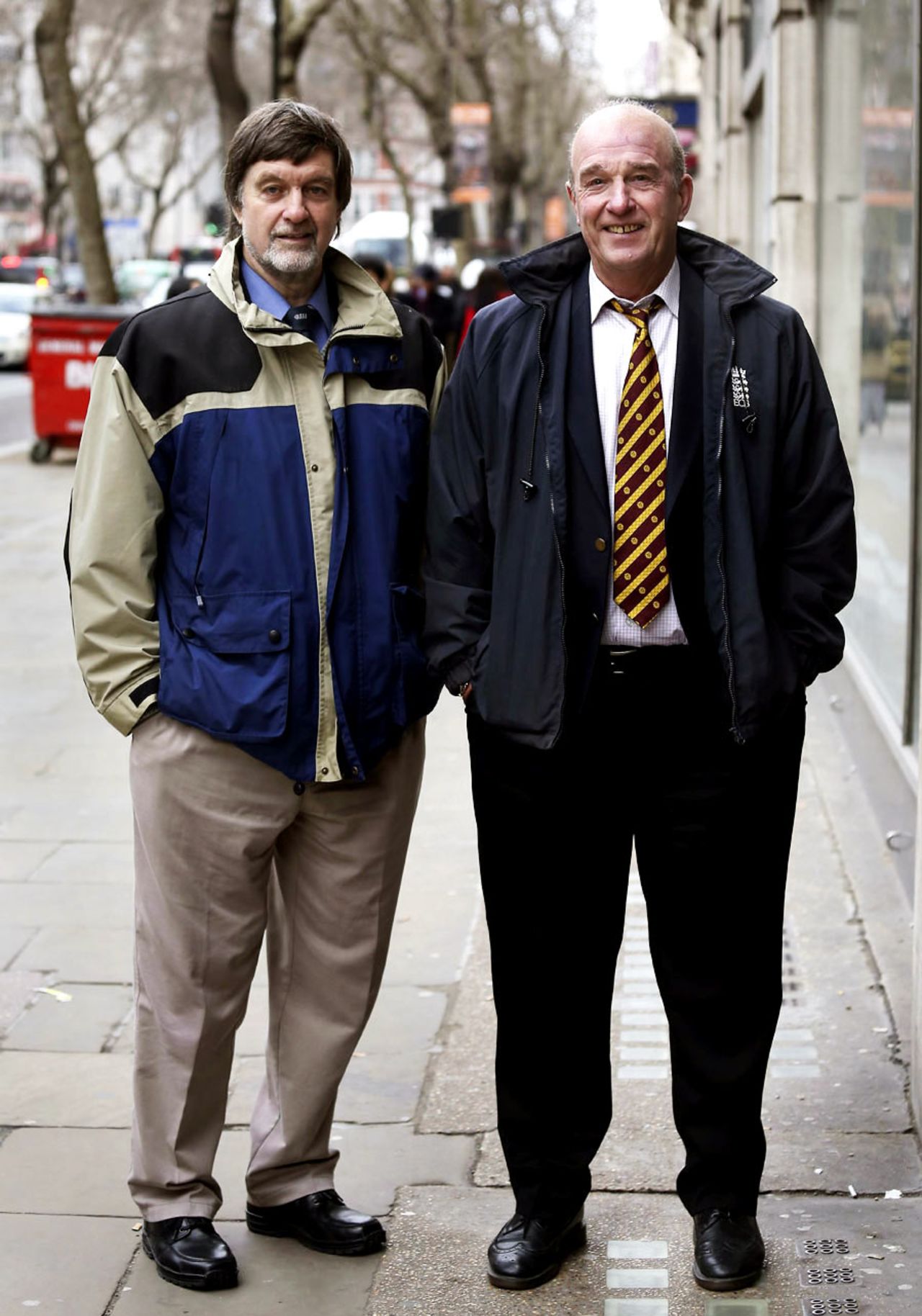 Peter Willey and George Sharp attend their employment tribunal, London, February 5, 2015