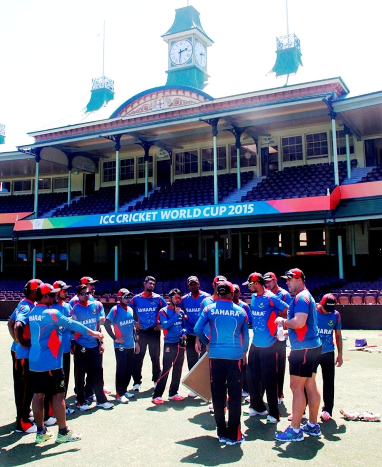 The Bangladesh players train at the SCG, Sydney, February 8, 2015