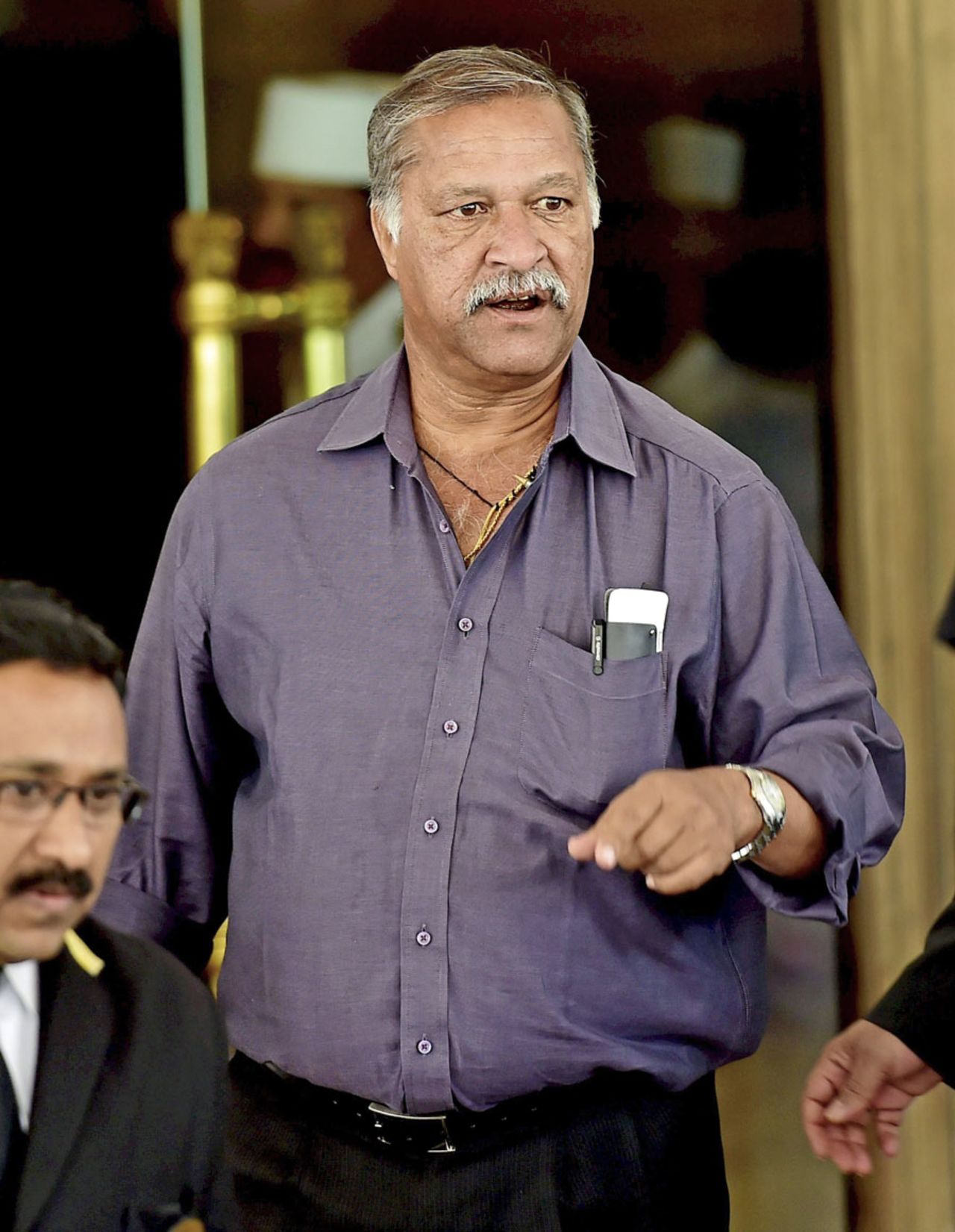 Shivlal Yadav attends the BCCI's working committee meeting, Chennai, February 8, 2015