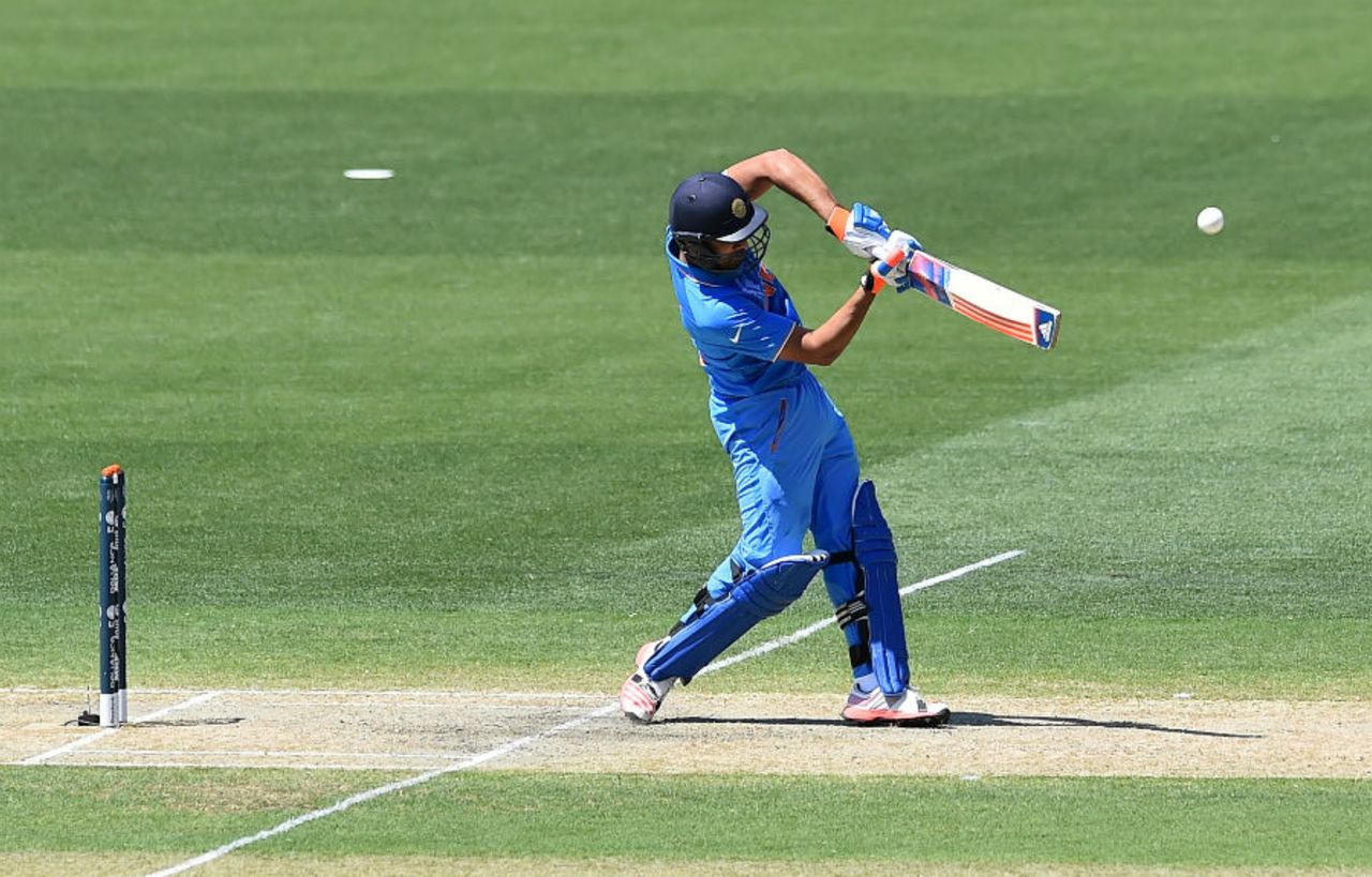 Rohit Sharma helped India recover from a shaky start, Afghanistan v India, World Cup warm-ups, Adelaide, February 10, 2015