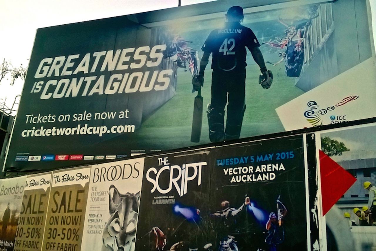 Greatness is contagious: World Cup 2015 ad campaign, Auckland, February 11, 2015