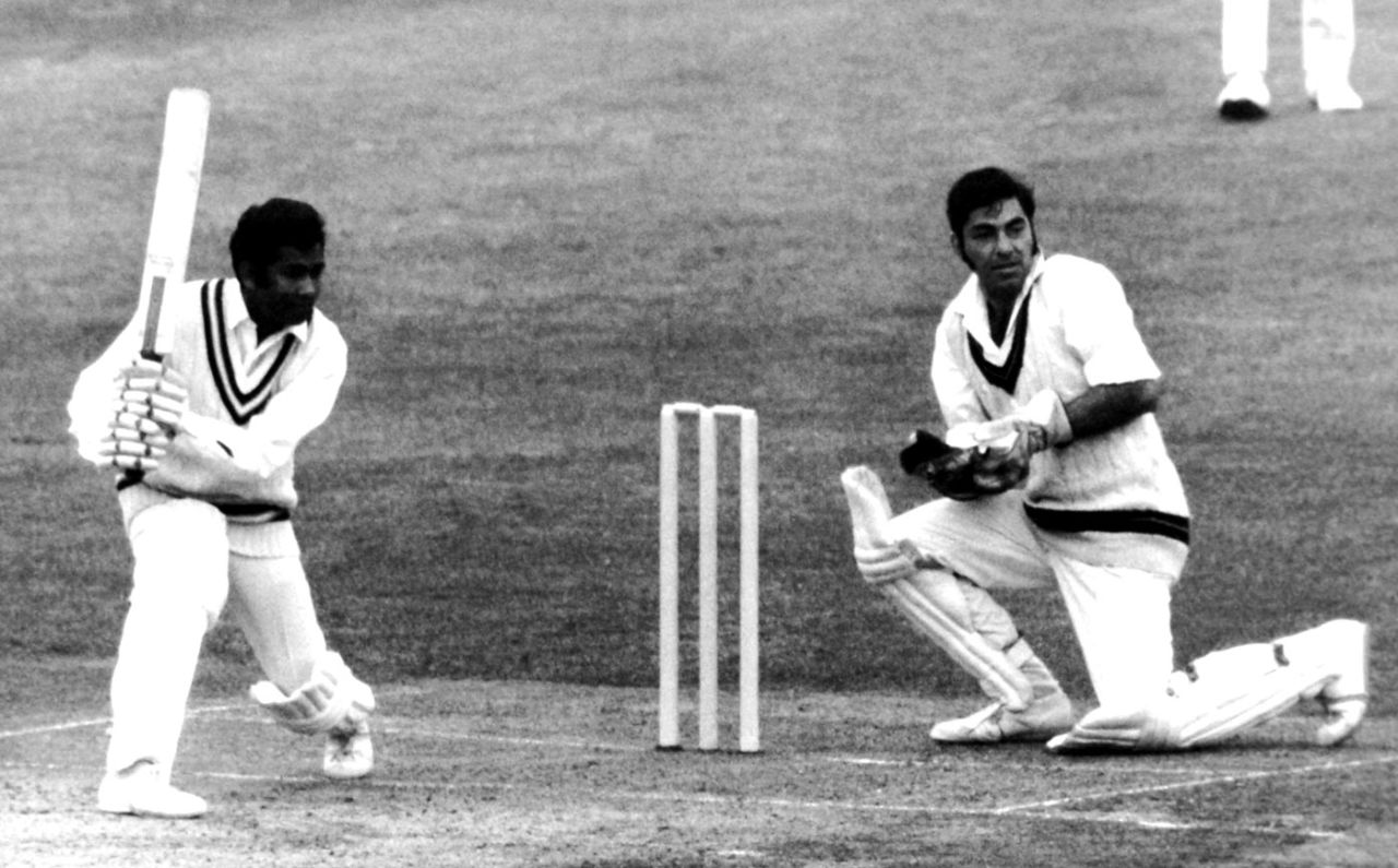 Alvin Kallicharran drives on his way to a half-century, Lancashire v Warwickshire, Gillette Cup final, Lord's, September 2, 1972