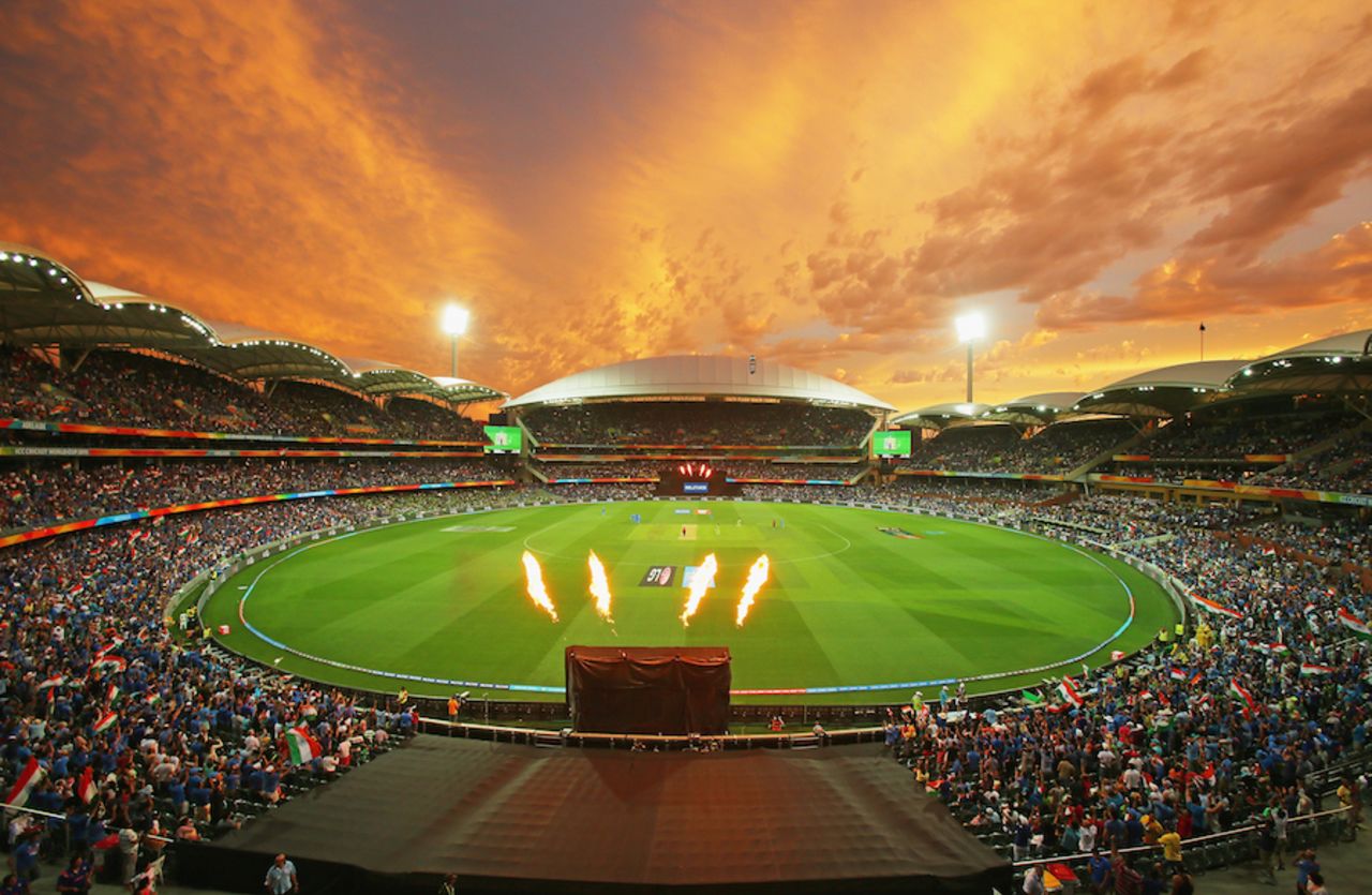 A general view of the Adelaide Oval, India v Pakistan, World Cup 2015, Group B, Adelaide, February 15, 2015