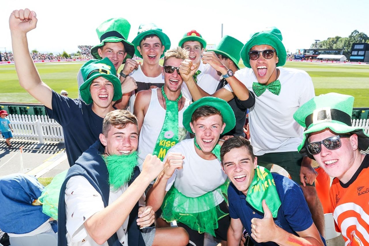 Ireland fans had plenty of reasons to smile, Ireland v West Indies, World Cup 2015, Group B, Nelson, February 16, 2015