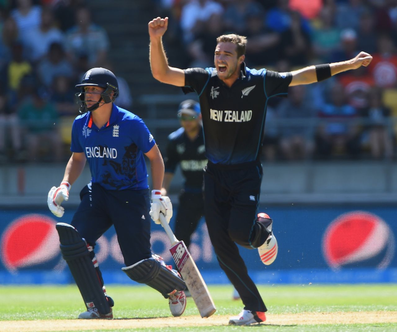 Tim Southee removed both the England openers, New Zealand v England, World Cup 2015, Group A, Wellington, February 20, 2015