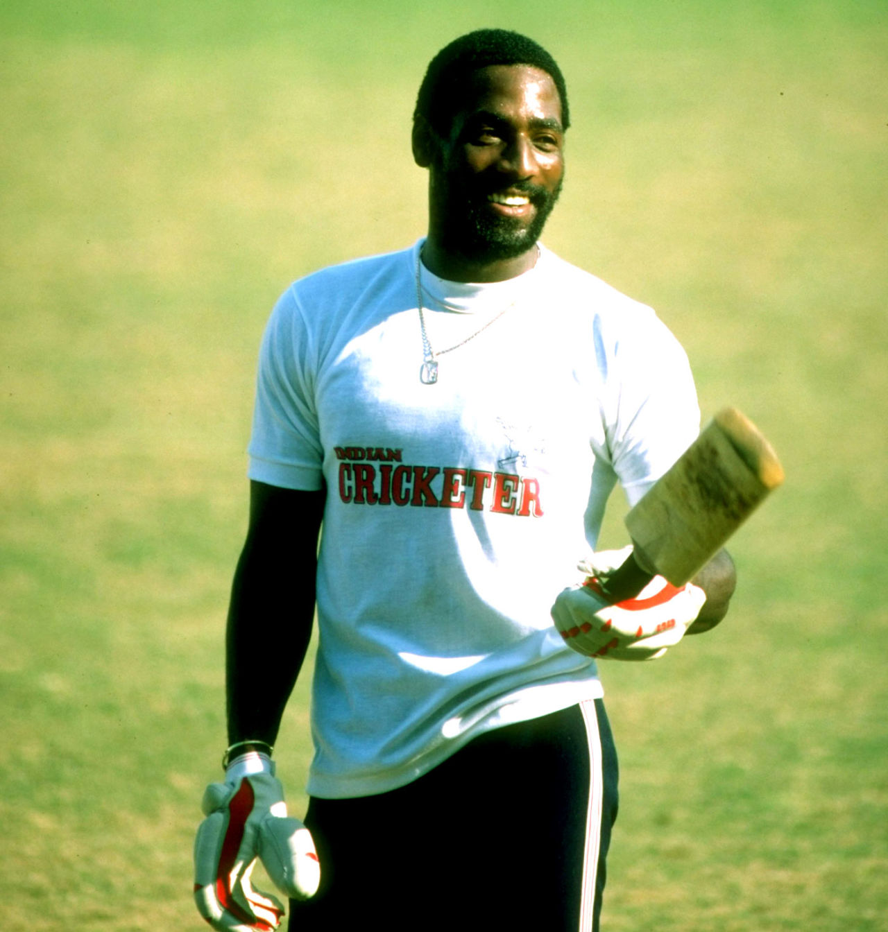 Viv Richards at a training session, December 1983