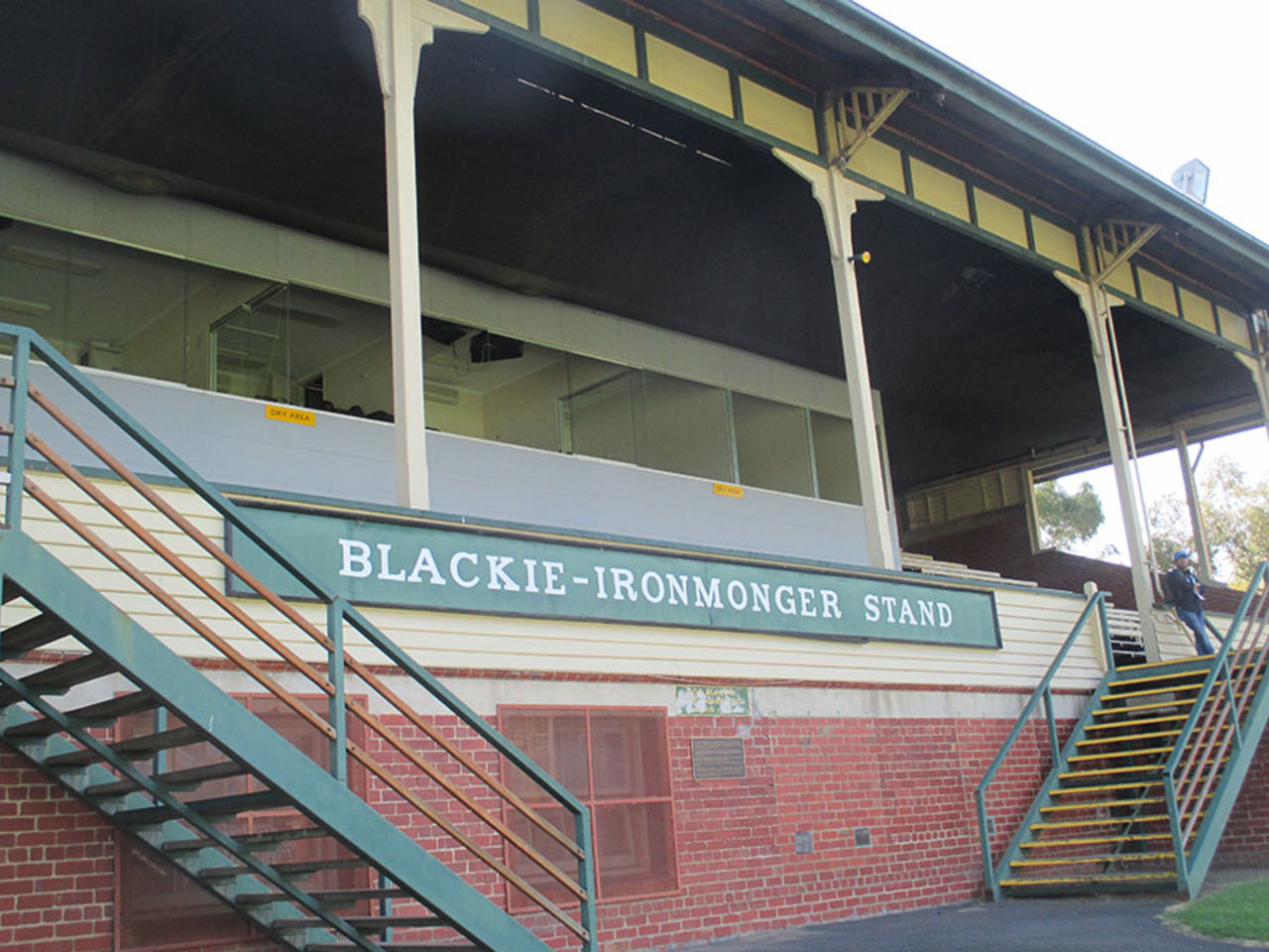 The old grandstand at Junction Oval, St Kilda, February 20, 2015