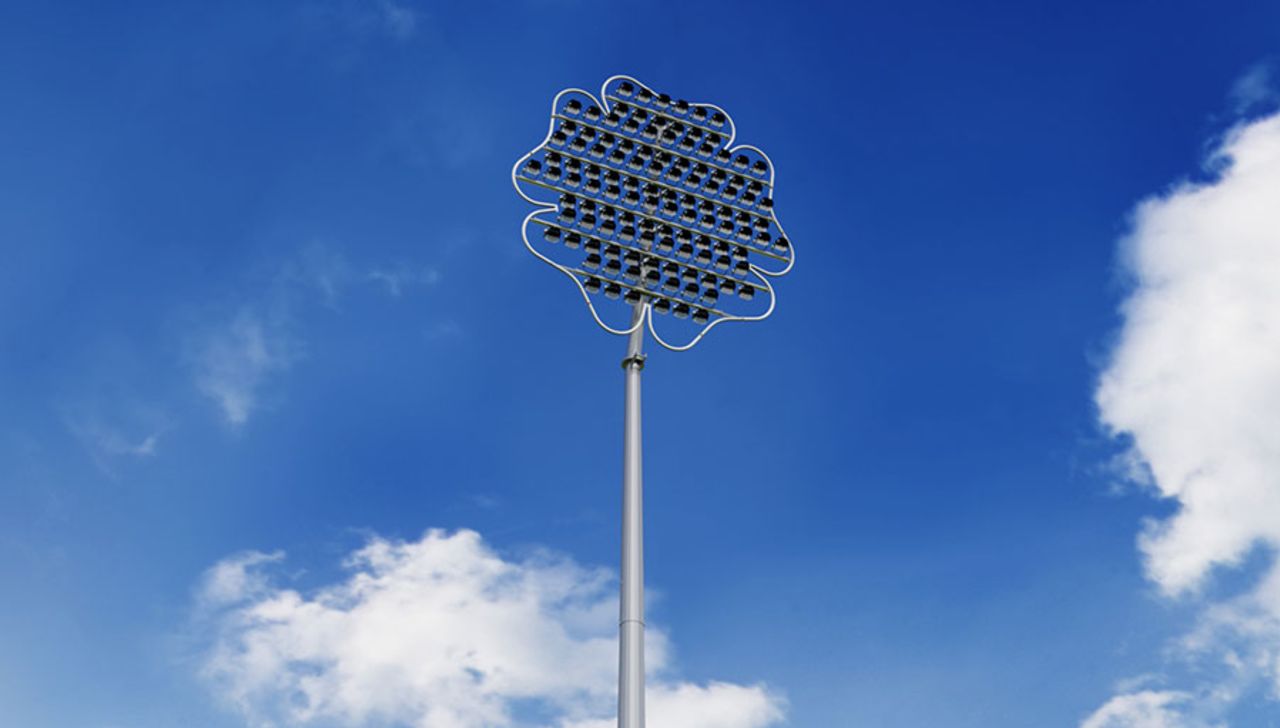 An artist's impression of how the new Headingley floodlights will look, February 20, 2015