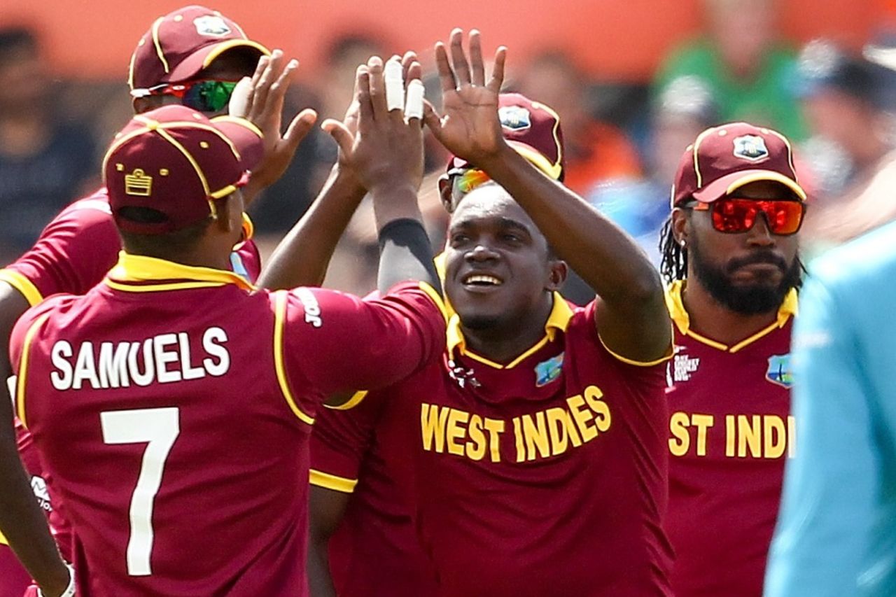 Jerome Taylor struck twice in the first over, Pakistan v West Indies, World Cup 2015, Group B, Christchurch, February 21, 2015