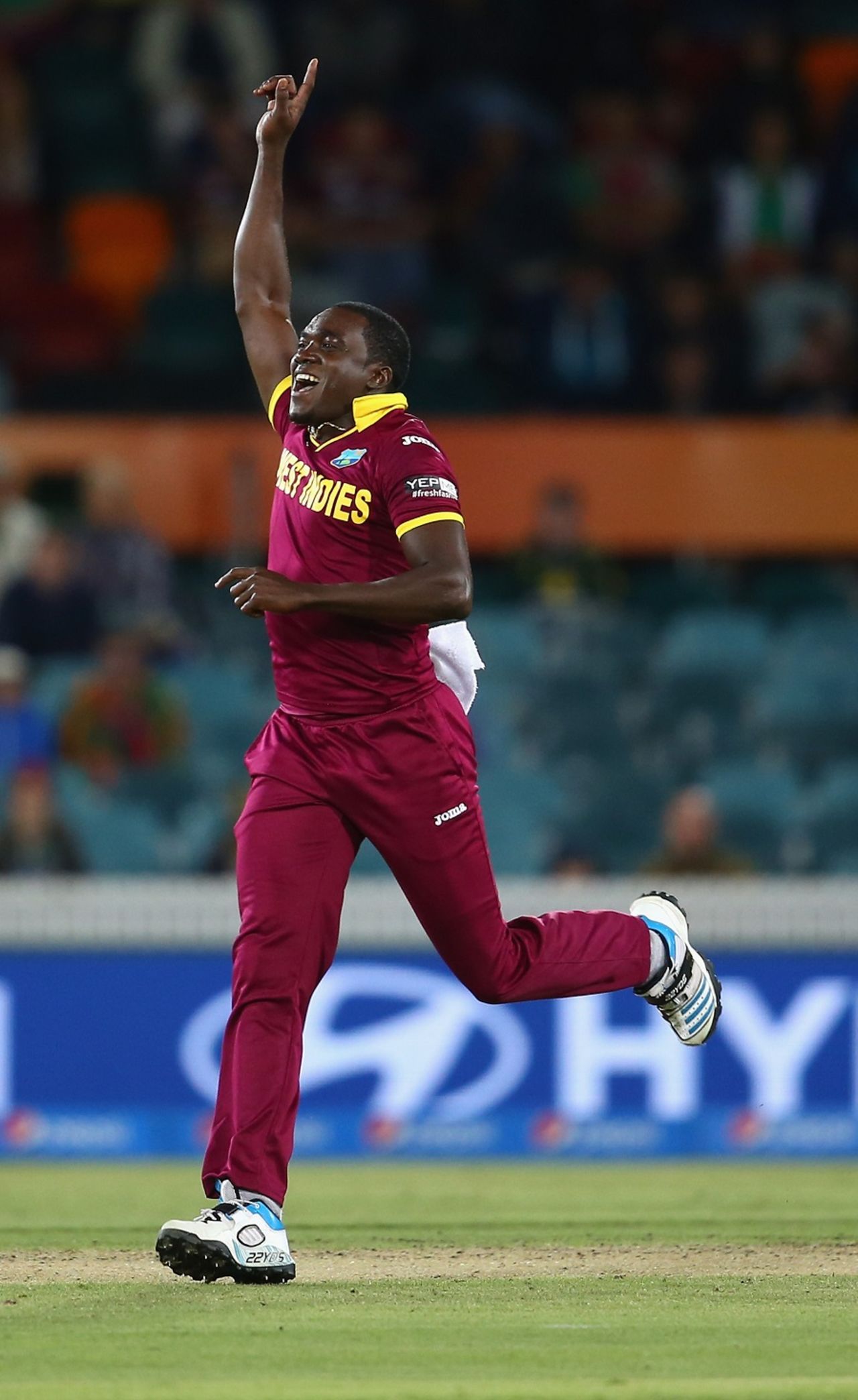 Jerome Taylor collected three wickets, West Indies v Zimbabwe, World Cup 2015, Group B, Canberra, February 24, 2015