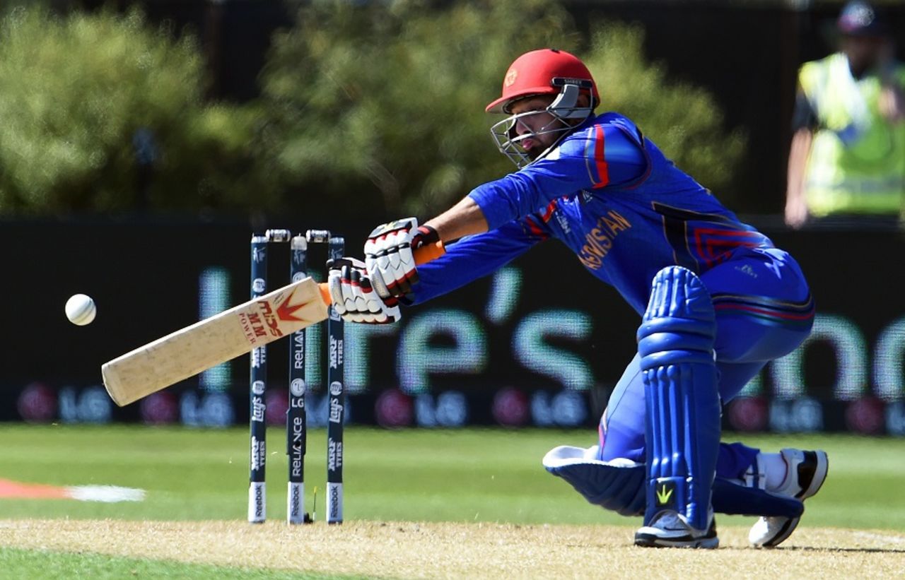 Javed Ahmadi got Afghanistan's chase off to a brisk start, Afghanistan v Scotland, World Cup 2015, Group A, Dunedin, February 26, 2015