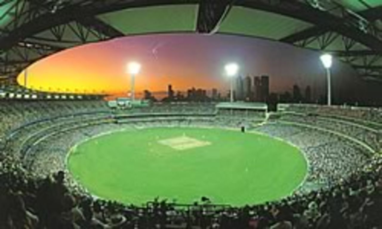 Melbourne Cricket Ground at night