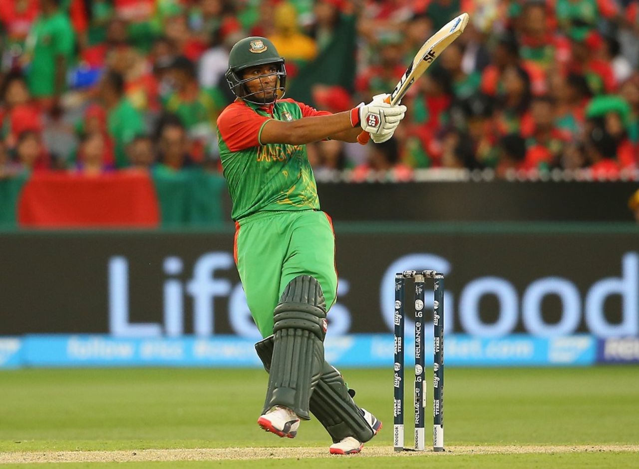 Mahmudullah unleashes the pull, Bangladesh v Sri Lanka, World Cup 2015, Group A, Melbourne, February 26, 2015