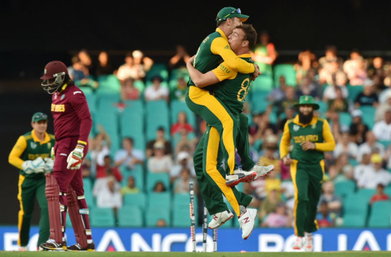 Kyle Abbott ensured there was no Chris Gayle show, South Africa v West Indies, World Cup 2015, Group B, Sydney, February 27, 2015