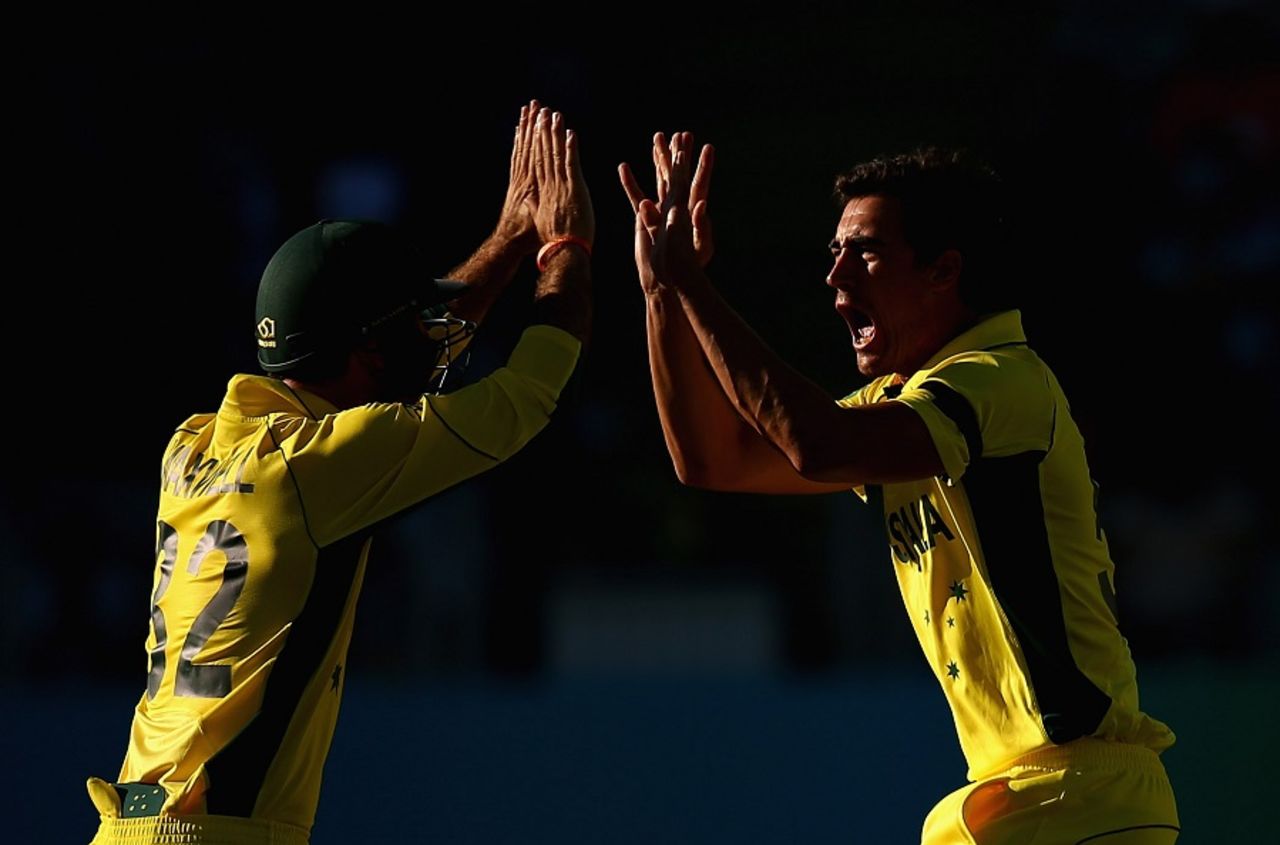 Mitchell Starc swung Australia back into the game, New Zealand v Australia, World Cup 2015, Group A, Auckland, February 28, 2015