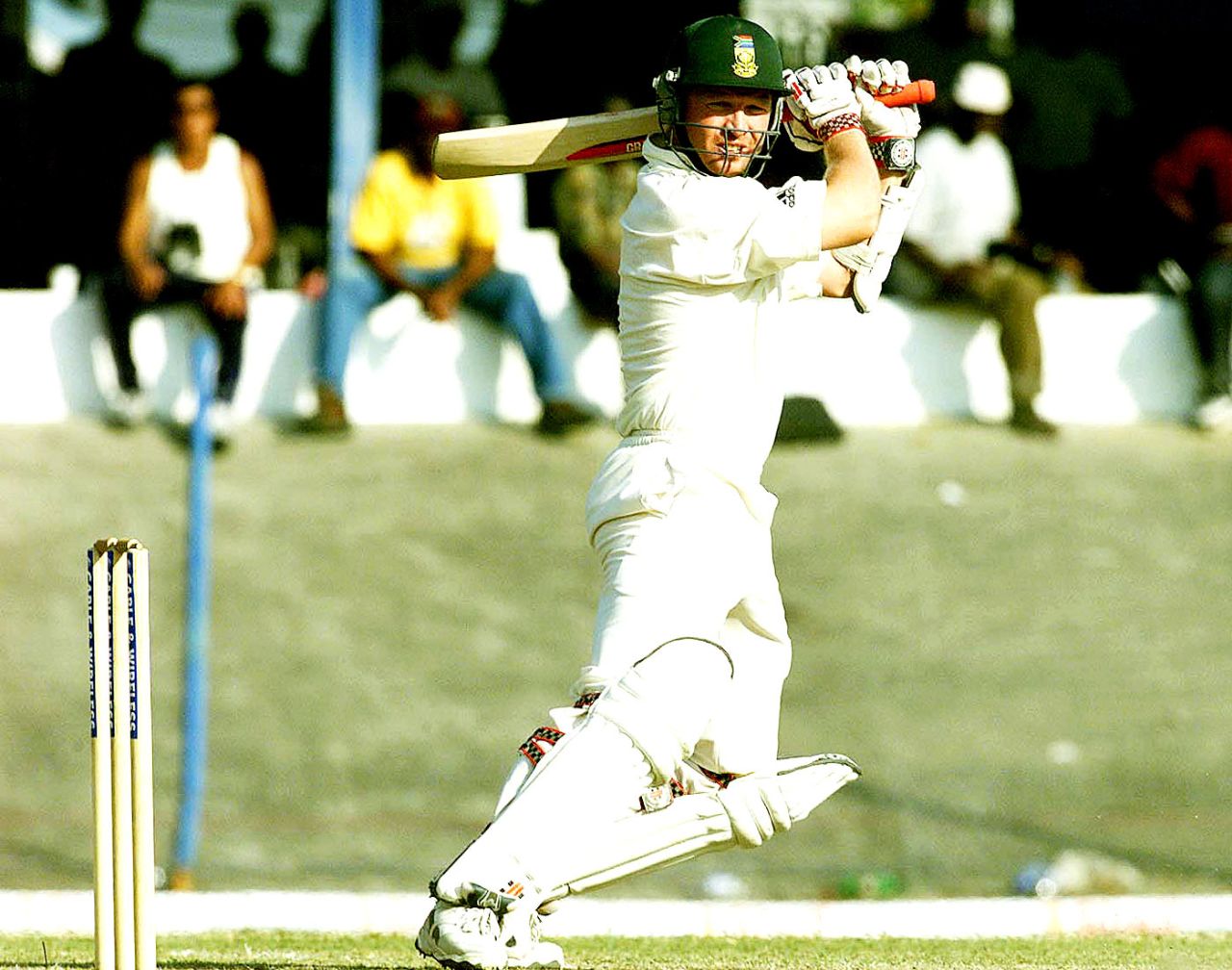 Daryll Cullinan cuts on his way to 73, West Indies v South Africa, 2nd Test, Port-of-Spain, 3rd day, March 19, 2001