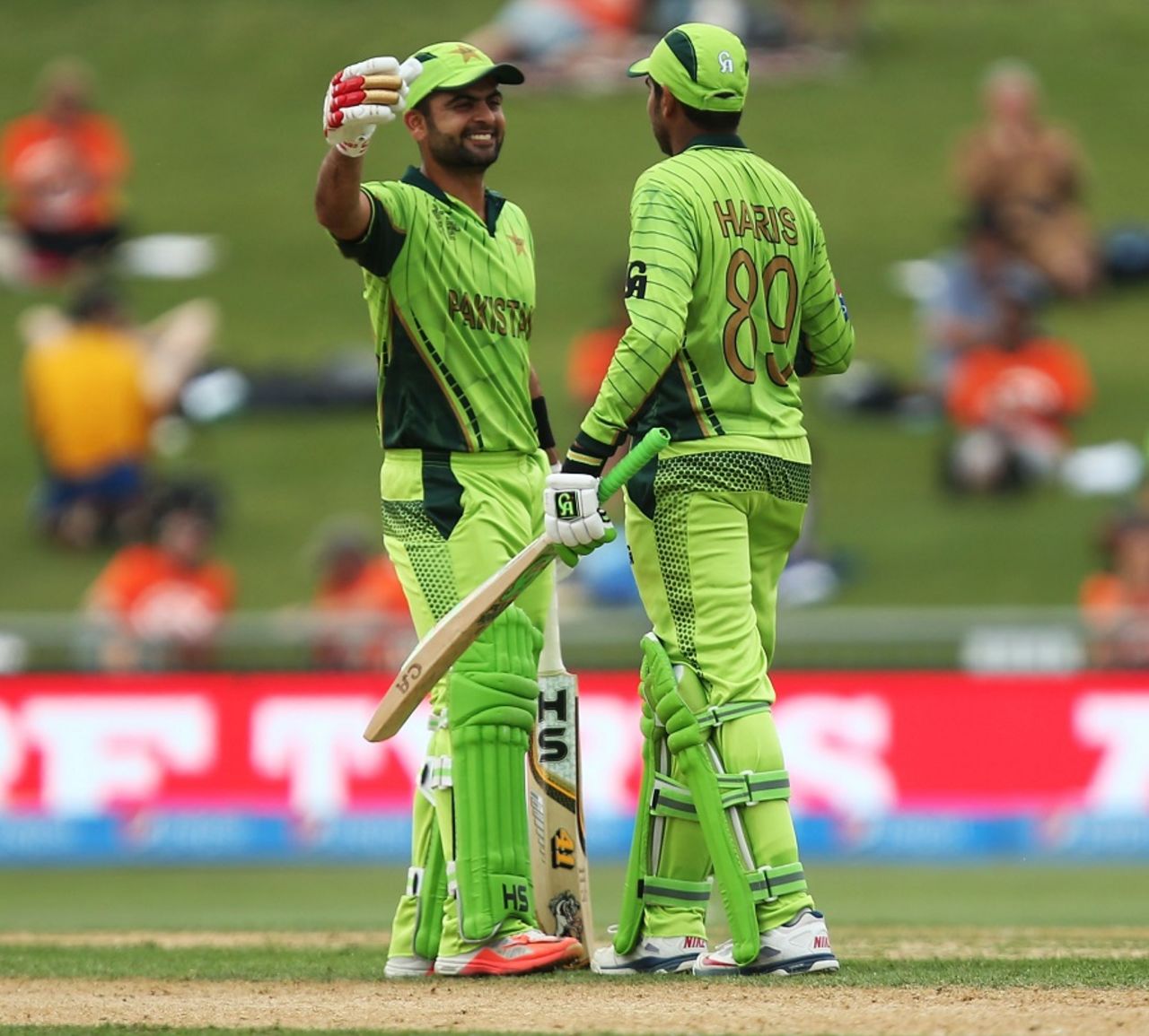 Ahmed Shehzad and Haris Sohail added 160 together, Pakistan v UAE, World Cup 2015, Group B, Napier, March 4, 2015