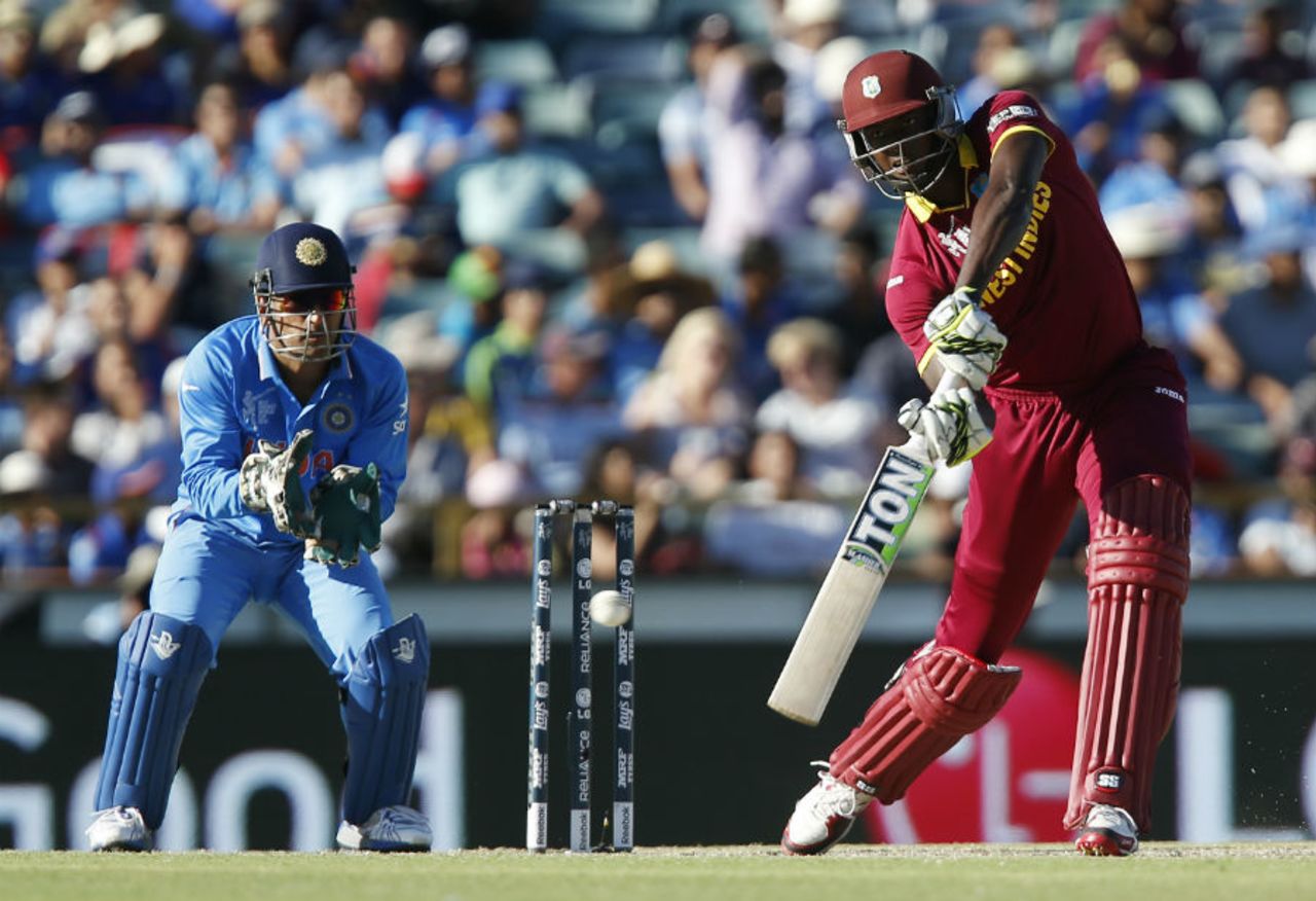 Jason Holder brought up his second successive fifty, India v West Indies, World Cup 2015, Group B, Perth, March 6