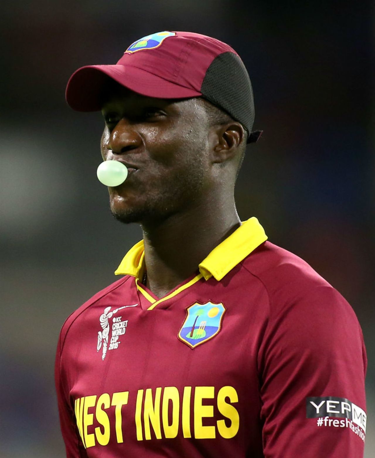 Bubble popped: Darren Sammy walks off the field, India v West Indies, World Cup 2015, Group B, Perth, March 6