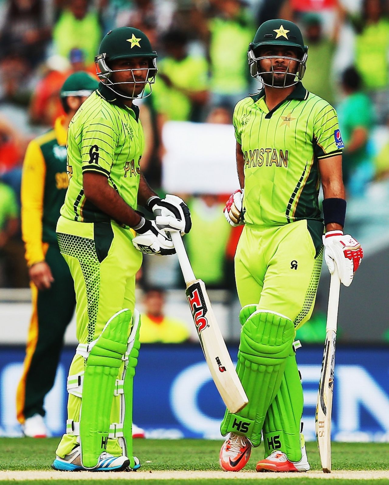 Sarfraz Ahmed and Ahmed Shehzad added 30 together, Pakistan v South Africa, World Cup 2015, Group B, Auckland, March 7, 2015