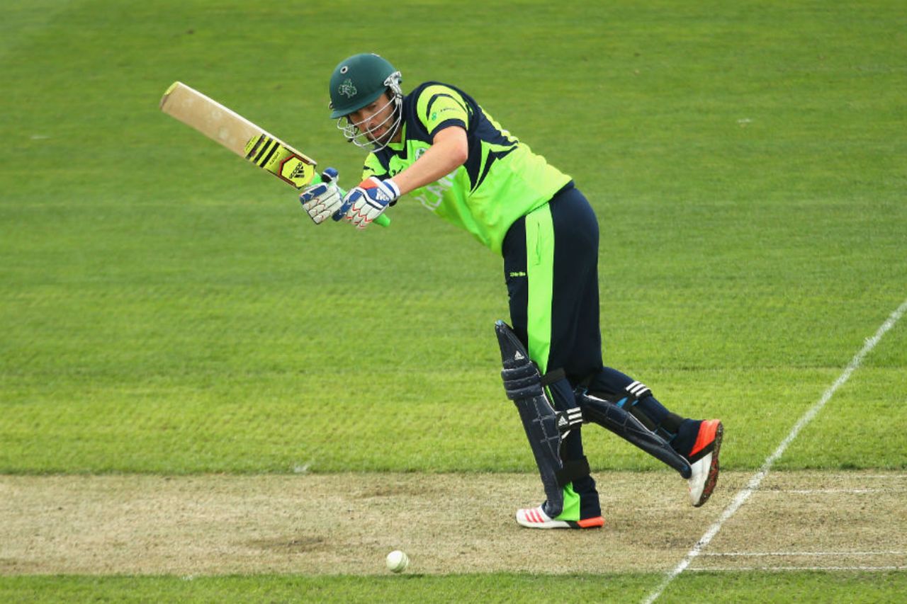 Andy Balbirnie scored his second consecutive fifty in the World Cup, Ireland v Zimbabwe, World Cup 2015, Group B, Hobart, March 7, 2015