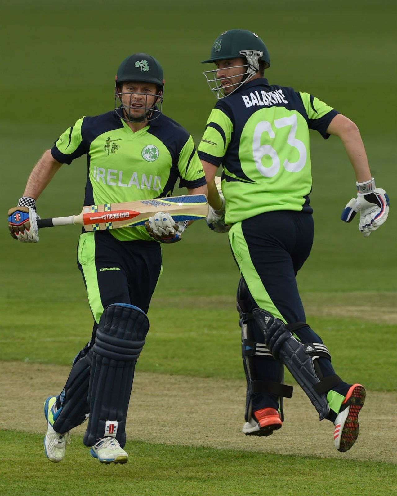 Ed Joyce and Andrew Balbirnie put on 138 for third wicket, Ireland v Zimbabwe, World Cup 2015, Group B, Hobart, March 7, 2015