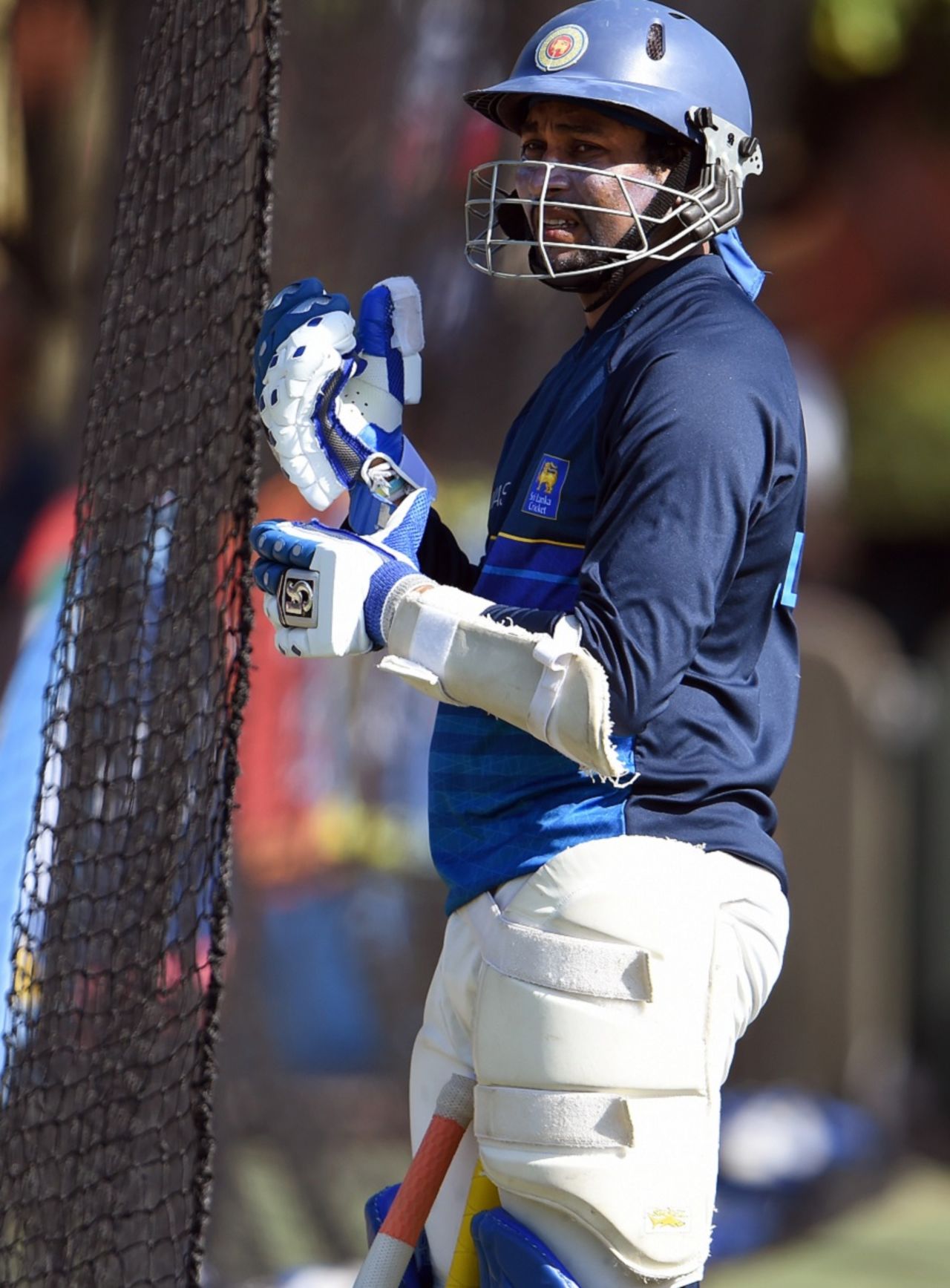 Tillakaratne Dilshan awaits his turn to bat in practice, World Cup 2015, Sydney, March 7, 2015