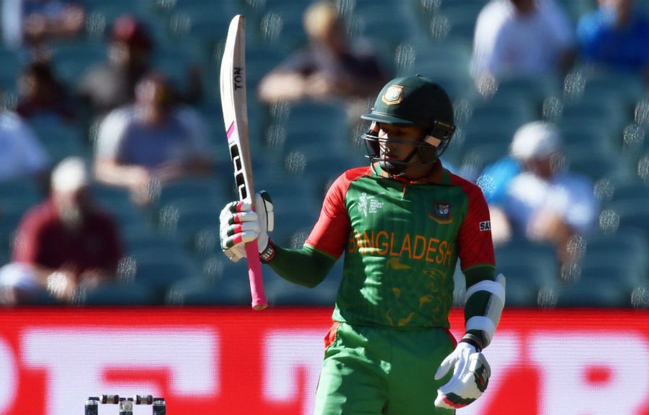 Mushfiqur Rahim struck eight fours and one six in his 77-ball 89, England v Bangladesh, World Cup 2015, Group A, Adelaide, March 9, 2015