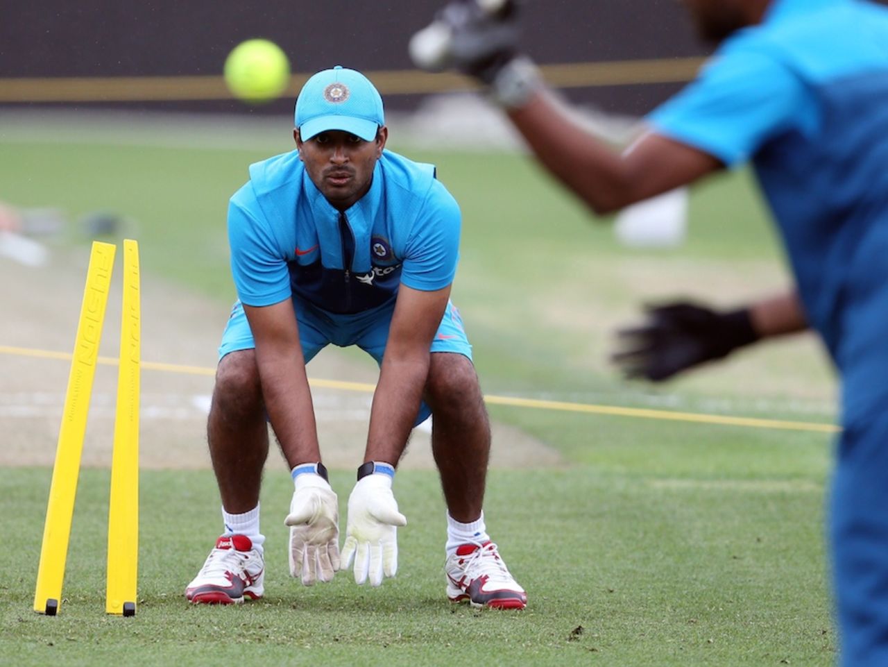 Ambati Rayudu hones his wicketkeeping skills, World Cup 2015, Hamilton, March 9, 2015