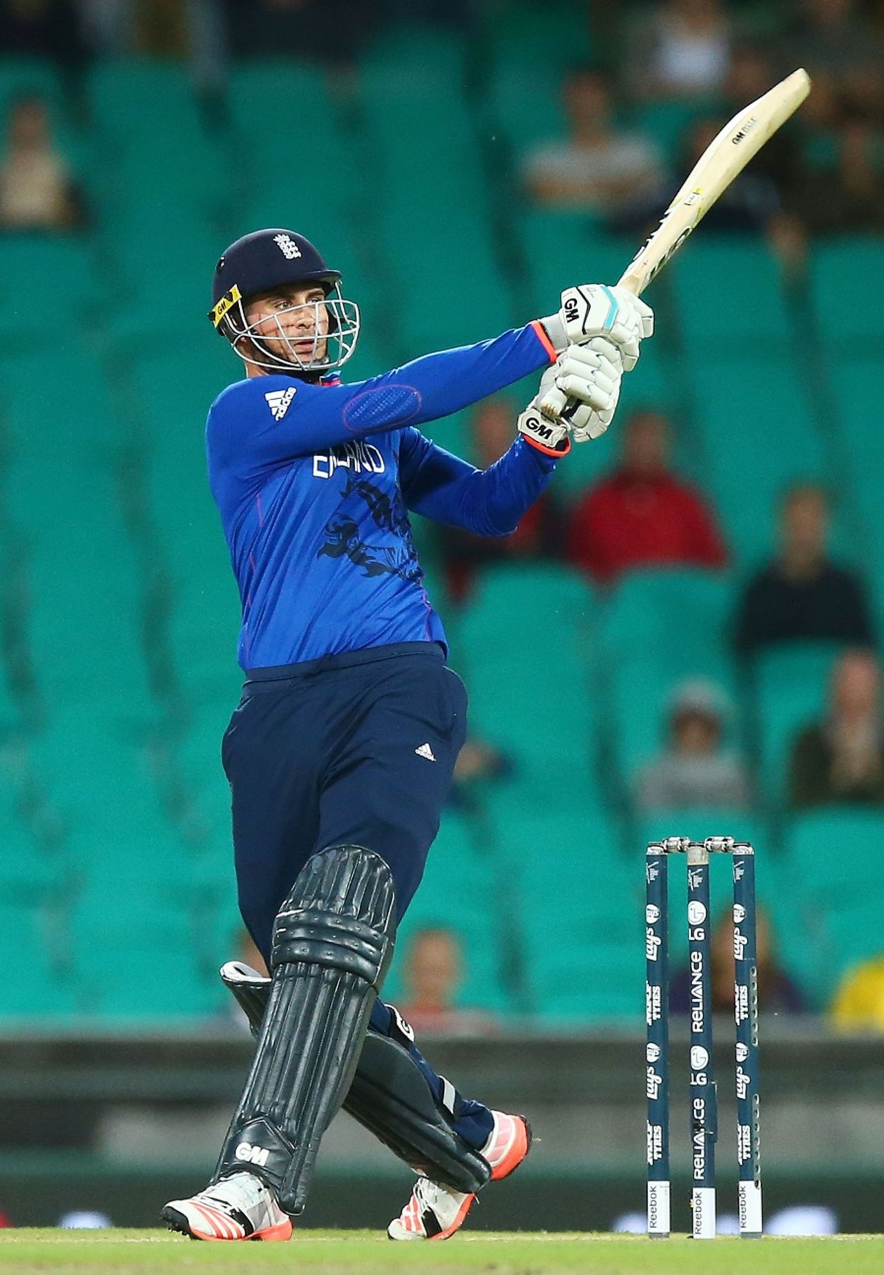 Alex Hales unleashes a pull, Afghanistan v England, World Cup 2015, Group A, Sydney, March 13, 2015