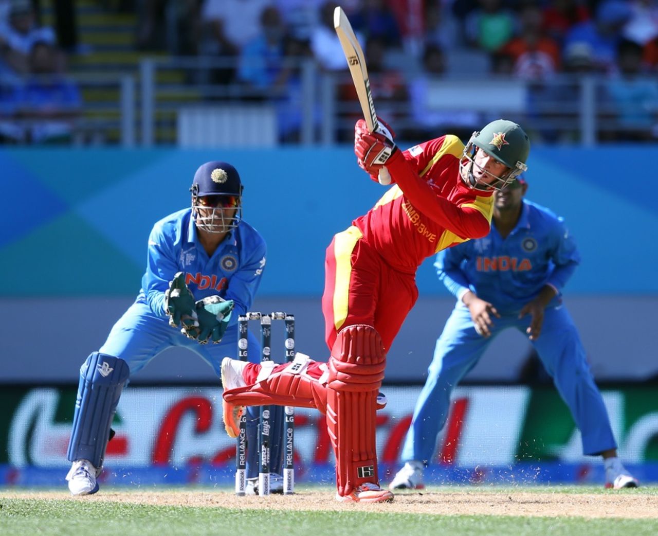 Sean Williams was part of a 93-run stand with Brendan Taylor, India v Zimbabwe, World Cup 2015, Group B, Auckland, March 14, 2015