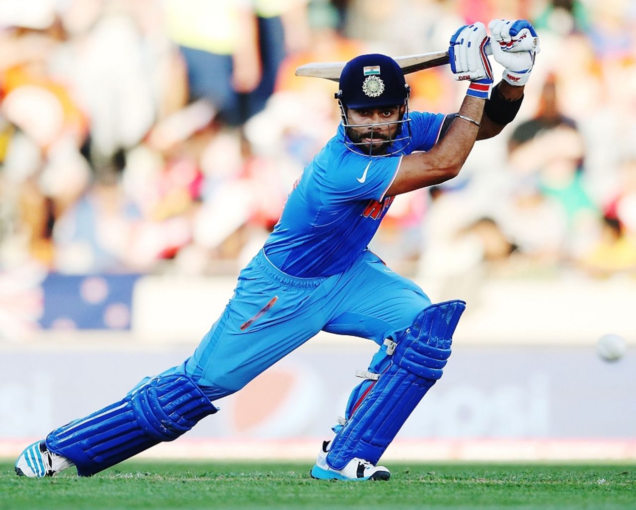 Virat Kohli targets the off side, India v Zimbabwe, World Cup 2015, Group B, Auckland, March 14, 2015