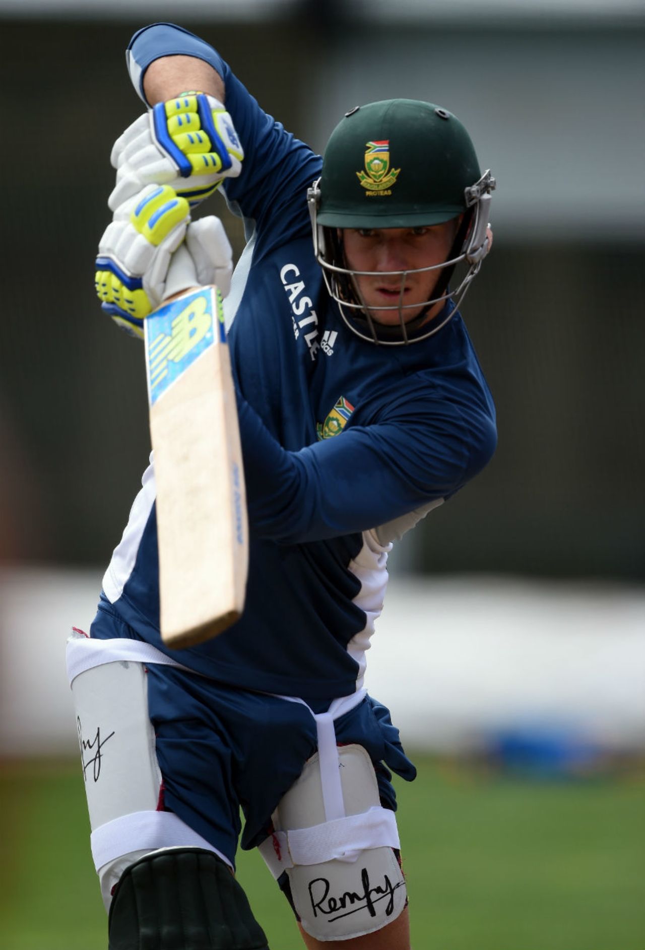 David Miller bats during a practice session, World Cup 2015, Sydney, March 16, 2015