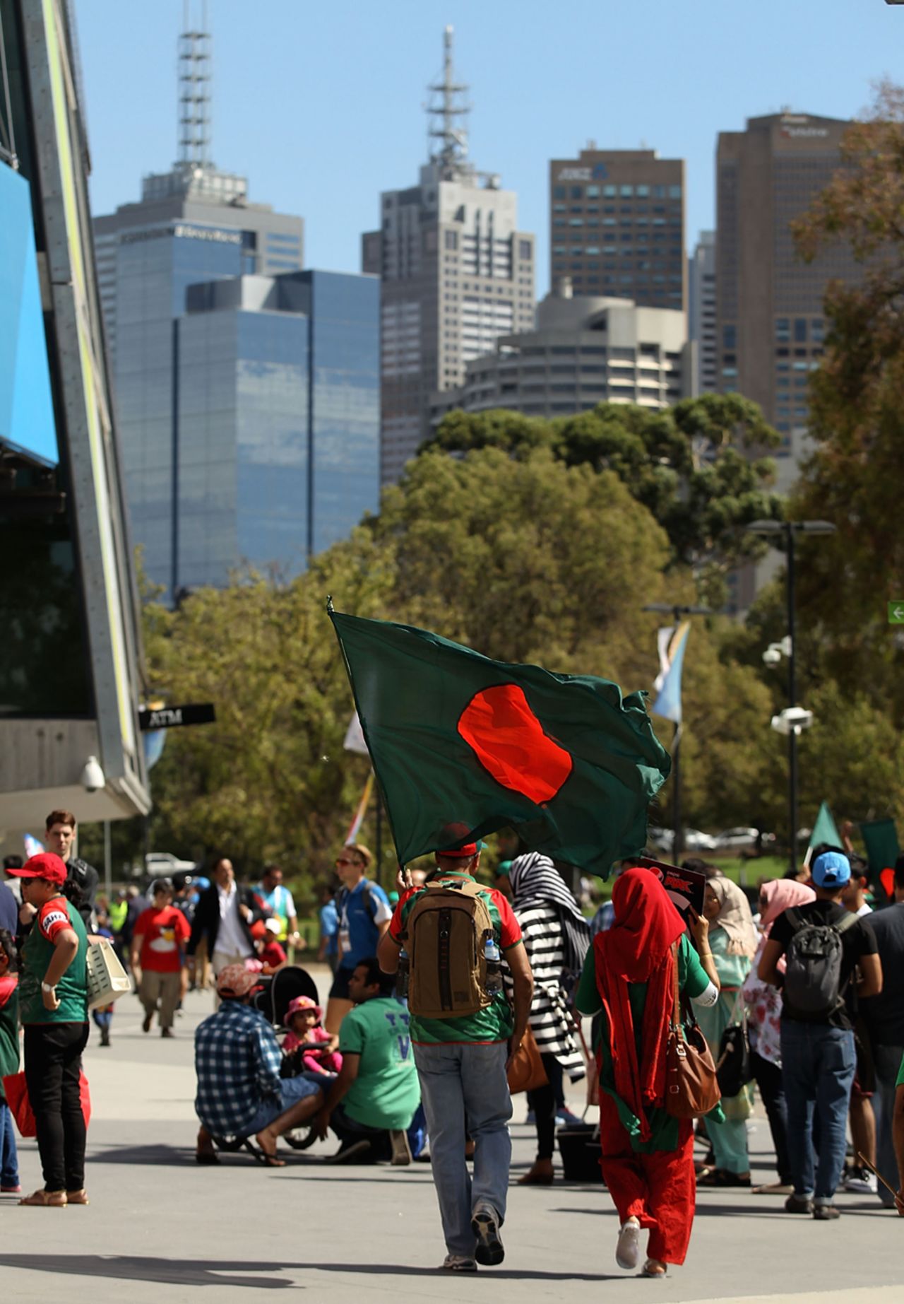 All roads lead to the MCG for Bangladesh fans in Melbourne, ahead of the quarter-final, Bangladesh v India, World Cup 2015, 2nd quarter-final, Melbourne, March 19, 2015