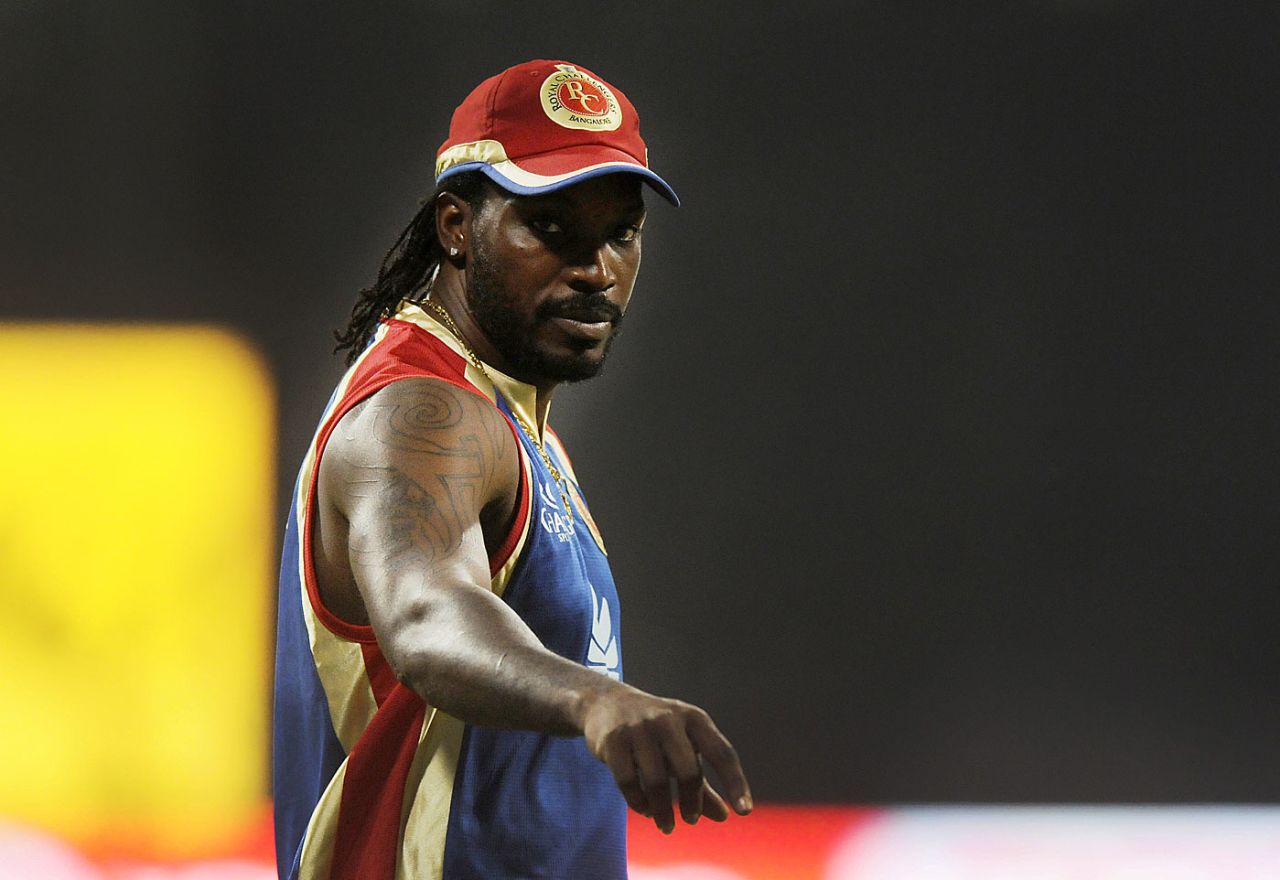 Chris Gayle during a warm-up session, IPL 2014, Mumbai, May 6, 2014
