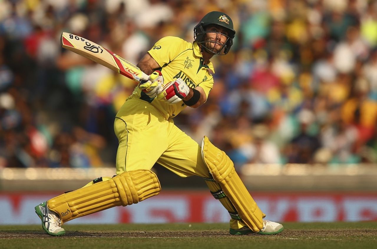 Glenn Maxwell unleashes a powerful reverse flick, Australia v Sri Lanka, World Cup 2015, Group A, Sydney, March 8, 2015
