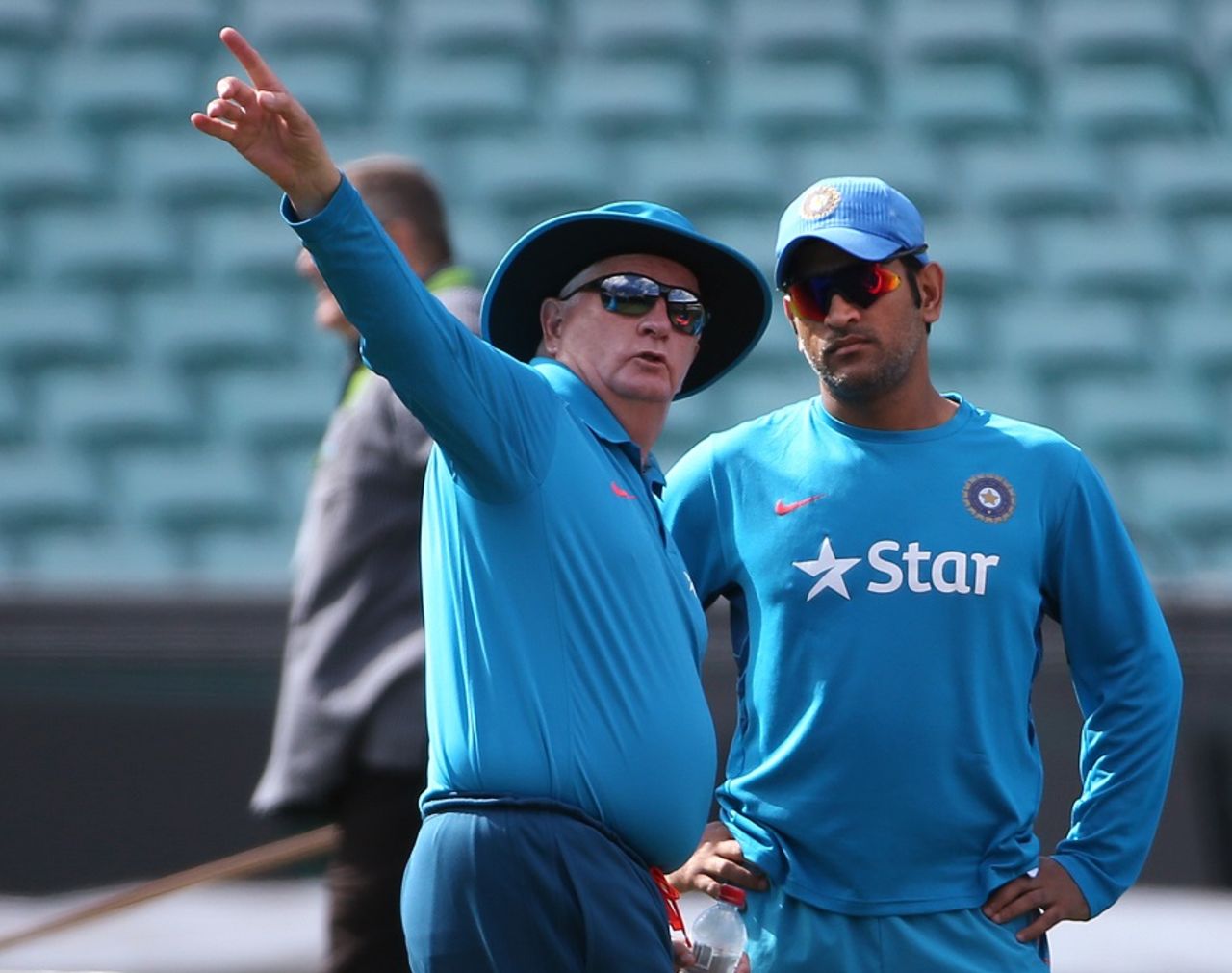 Duncan Fletcher and MS Dhoni plot India's route to the final, World Cup 2015, Sydney, March 22, 2015