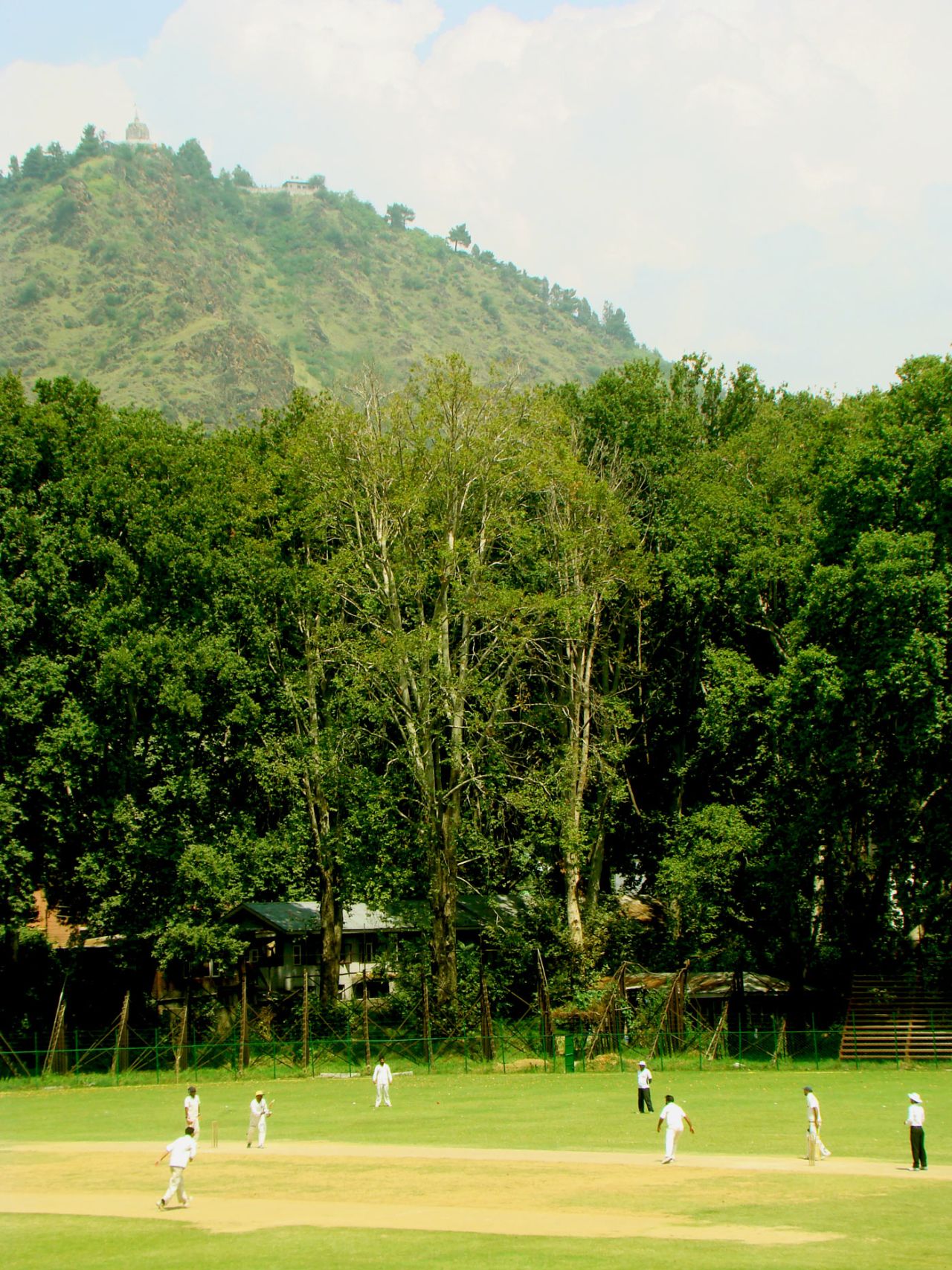 A districts selection trial match at the Sher-i-Kashmir Stadium in Srinagar, August 22, 2014