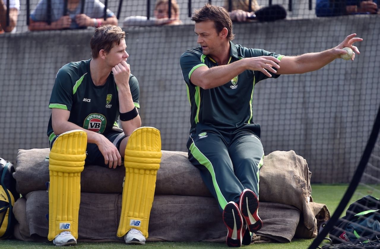 Adam Gilchrist joined Australia in the nets, World Cup 2015, Melbourne, March 28, 2015