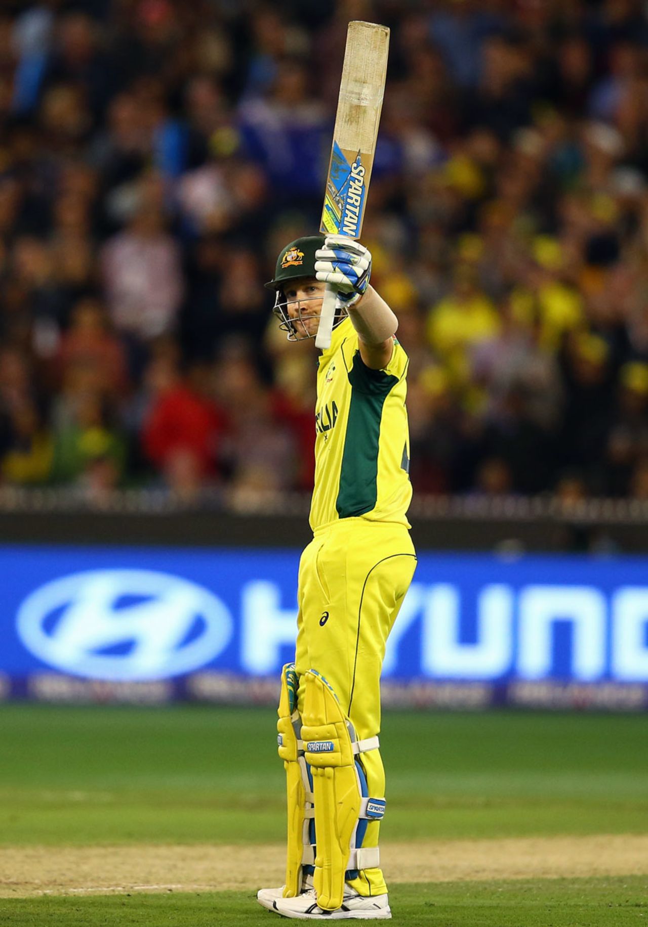 Michael Clarke got to 50 off 56 balls in his last ODI innings, Australia v New Zealand, World Cup 2015, final, Melbourne, March 29, 2015