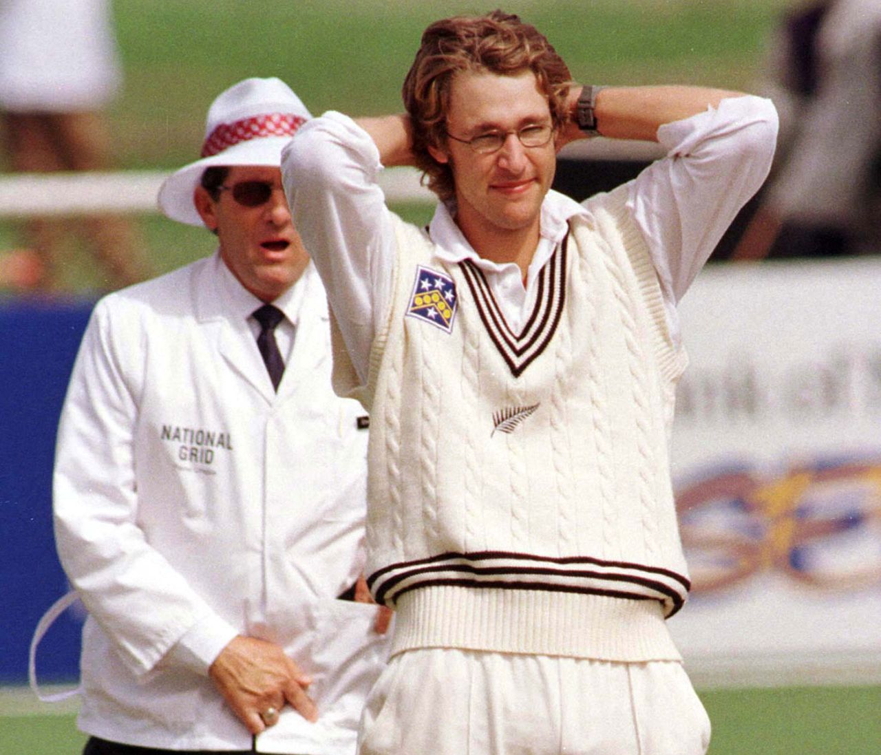 Daniel Vettori took the only wicket to fall in the South African innings, New Zealand v South Africa, 2nd Test, Christchurch, 2nd day, March 12, 1999