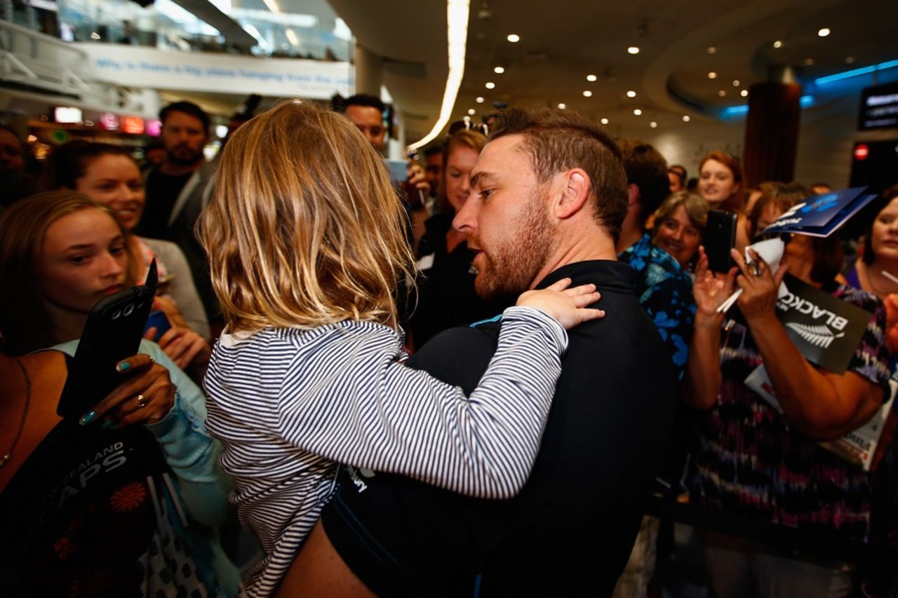 Brendon McCullum and his team were welcomed back with gusto, Auckland, January 31, 2015