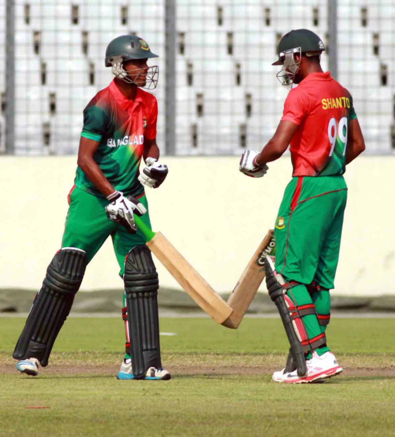 Bangladesh completed the chase with six overs to spare in Mirpur, Bangladesh U-19 v South Africa U-19, Mirpur, April 8, 2015 