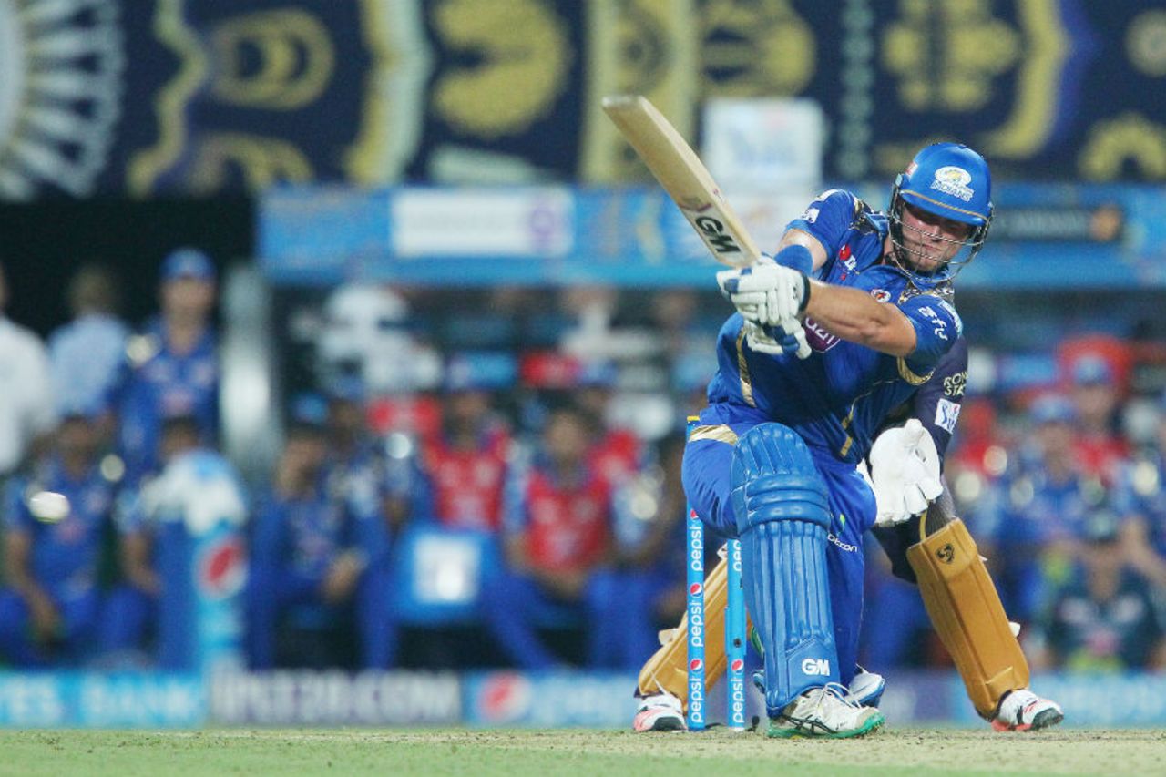 Corey Anderson clobbers the ball, Kolkata Knight Riders v Mumbai Indians, IPL 2015, Kolkata, April 8, 2015