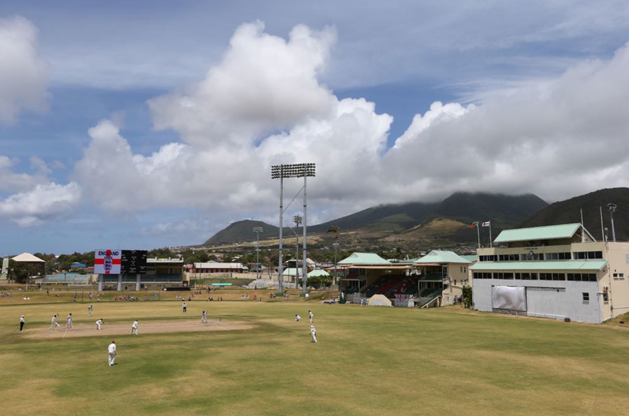 Nice day for a game, St Kitts Invitational XI v England XI, Basseterre, Tour match, 2nd day, April 9, 2015