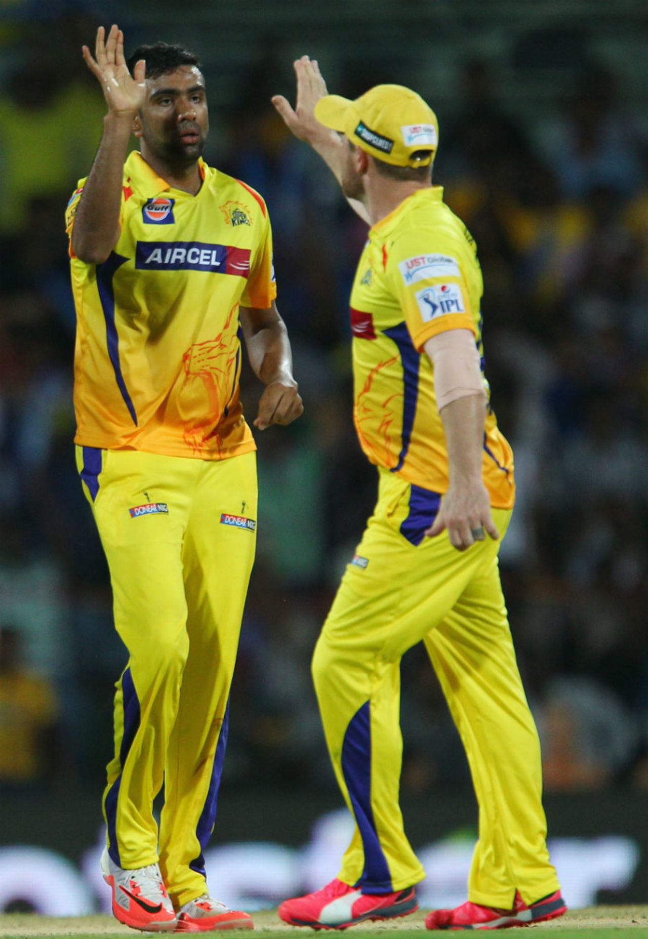 R Ashwin stifled the opposition with his offspin, Chennai Super Kings v Sunrisers Hyderabad, IPL 2015, Chennai, April 11, 2015