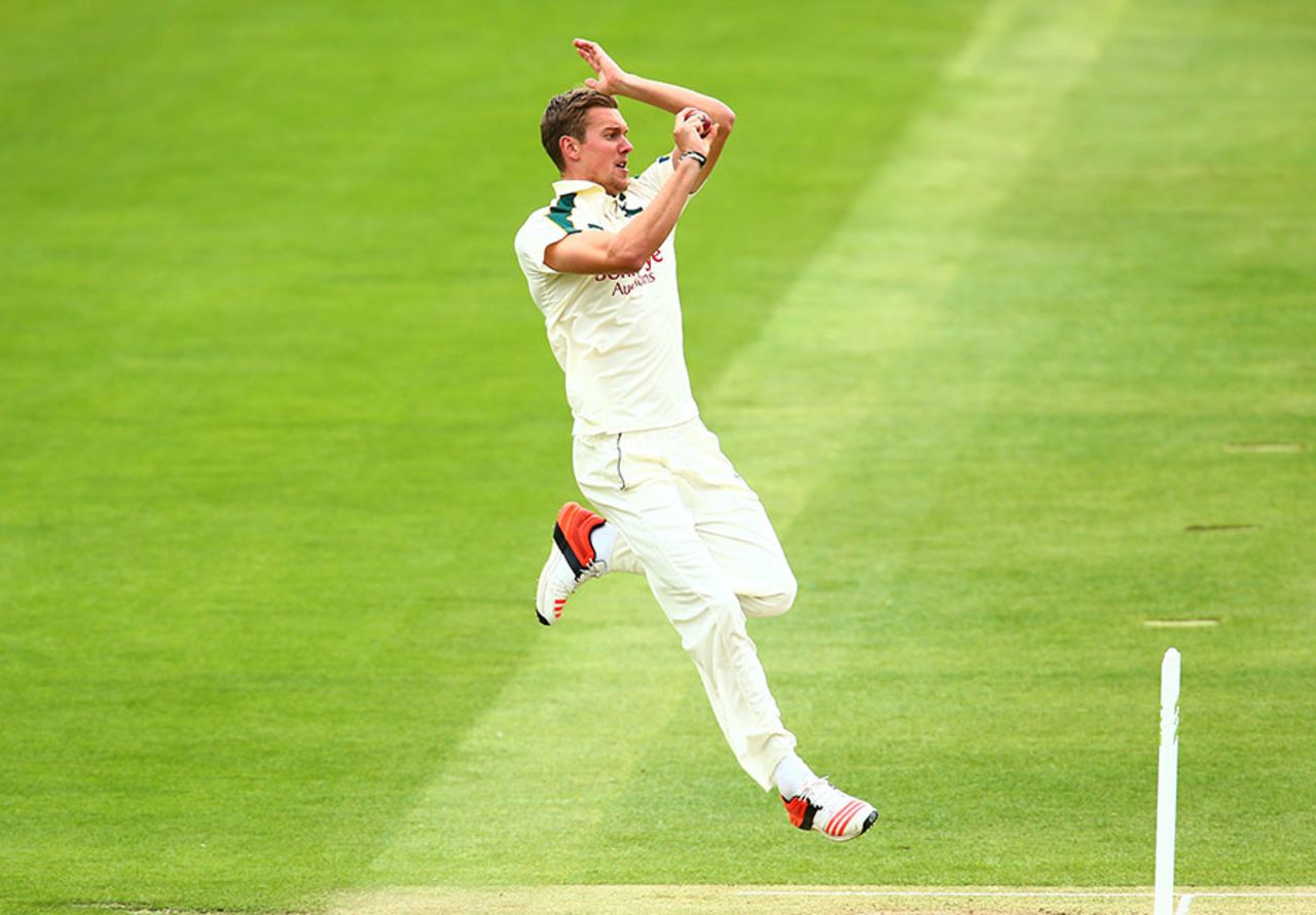 Jake Ball picked up the opening wicket, Middlesex v Nottinghamshire, County Championship Division One, Lord's, 2nd day, April 13, 2015