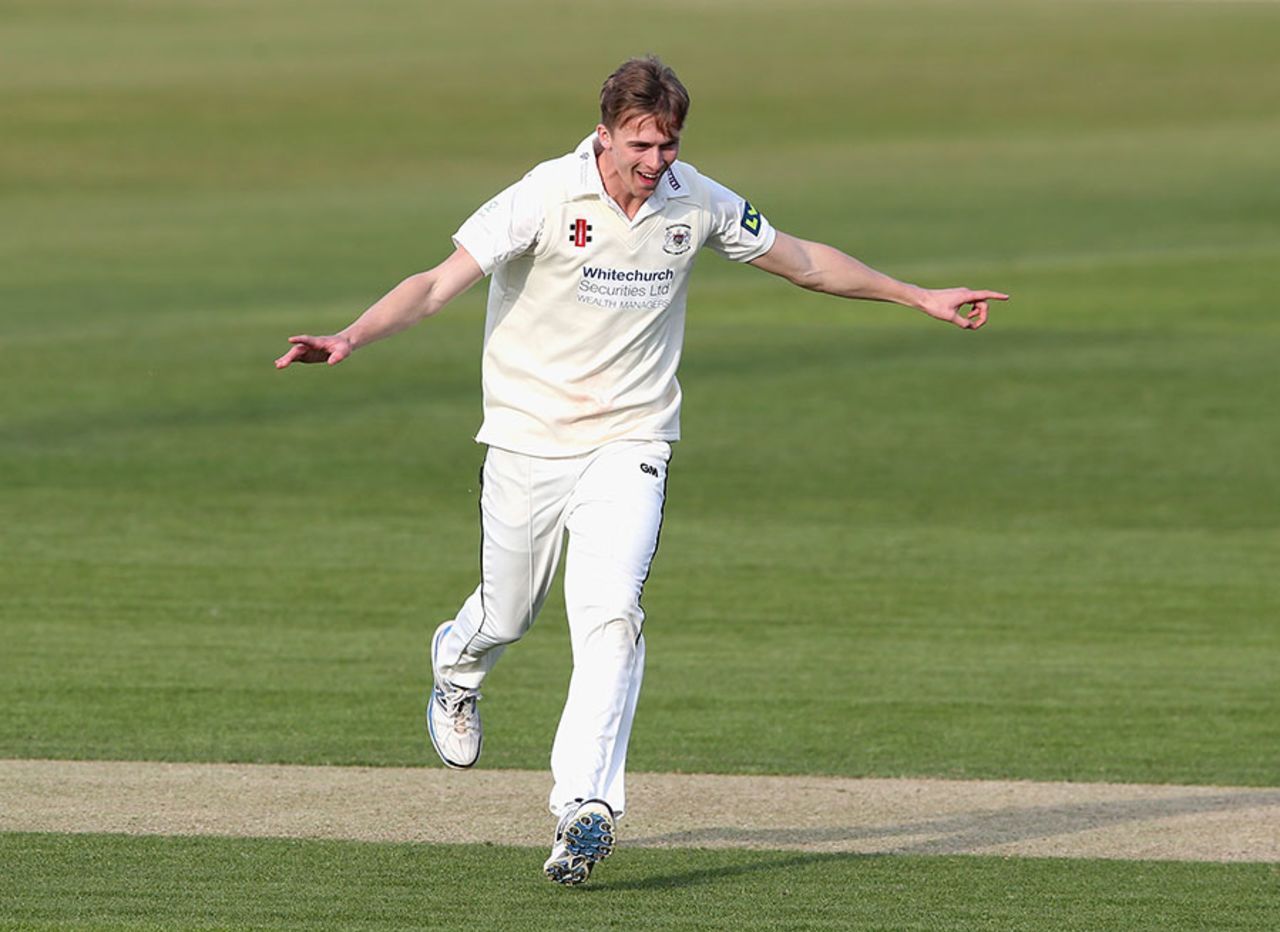 Craig Miles struck late in the day, Northamptonshire v Gloucestershire, County Championship Division Two, Wantage Road, 2nd day, April 13, 2015