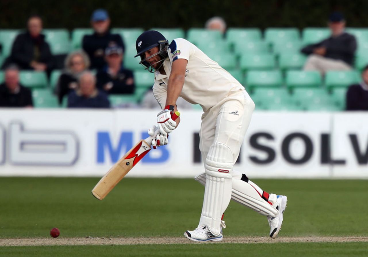 Tim Bresnan's unbeaten fifty helped Yorkshire towards parity, Worcestershire v Yorkshire, County Championship, Division One, New Road, 2nd day, April 13, 2015
