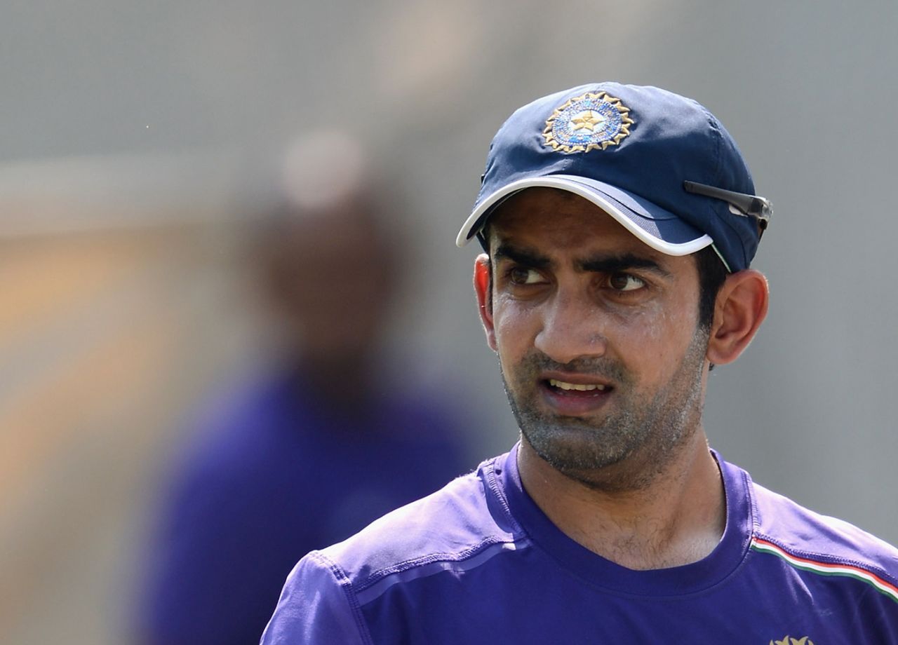 Gautam Gambhir during a nets session, Sardar Patel Stadium, Ahmedabad, November 14, 2012